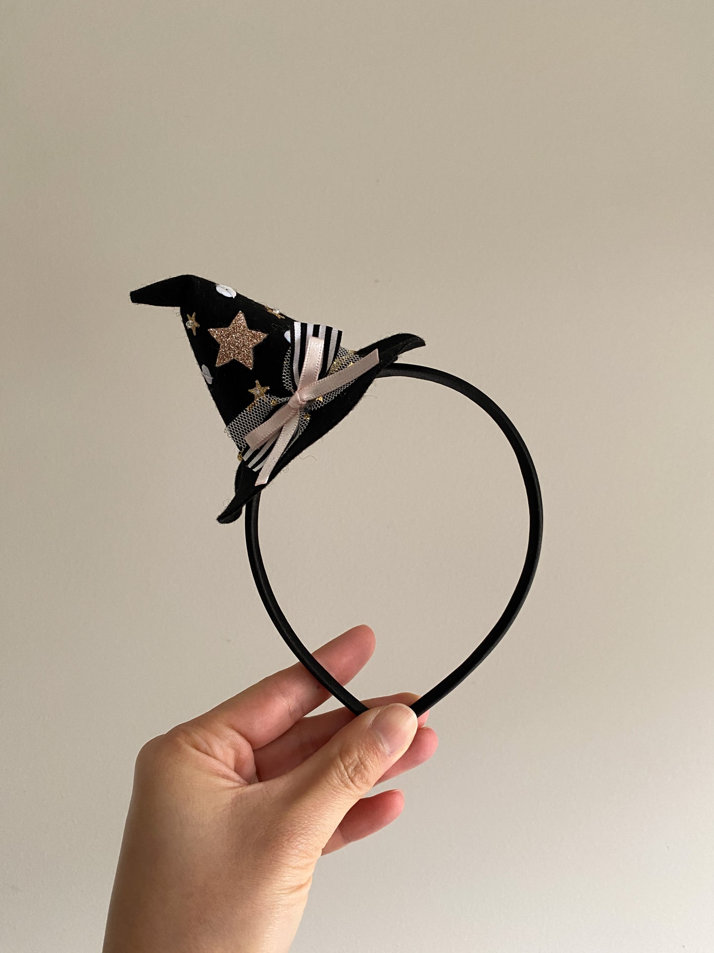 Witch Hat Headband/ Hair Clip - Black