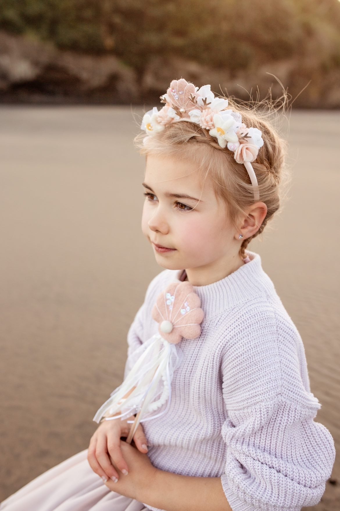 Mermaid Crown - Pink Seashell