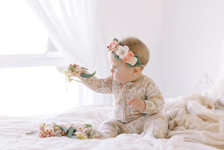 Classic Blush Flower Crown