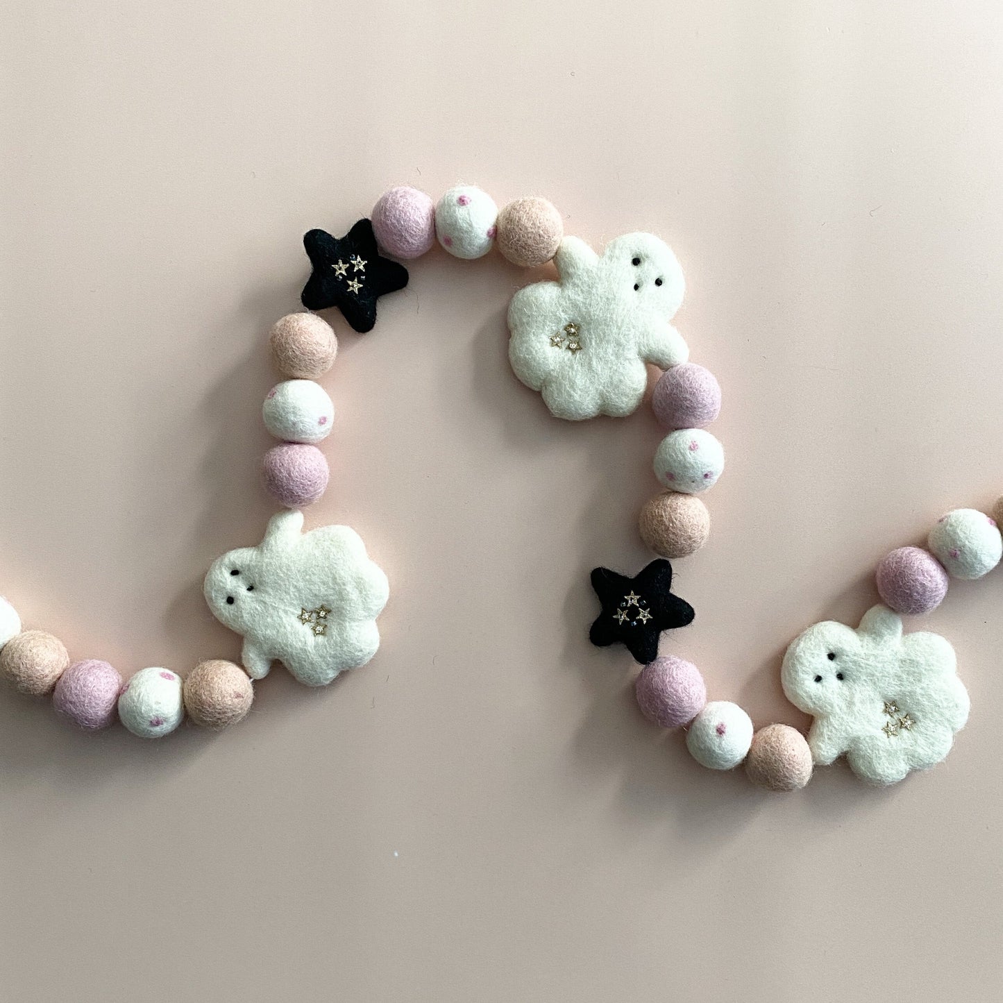 Ghost and Black Star Garland