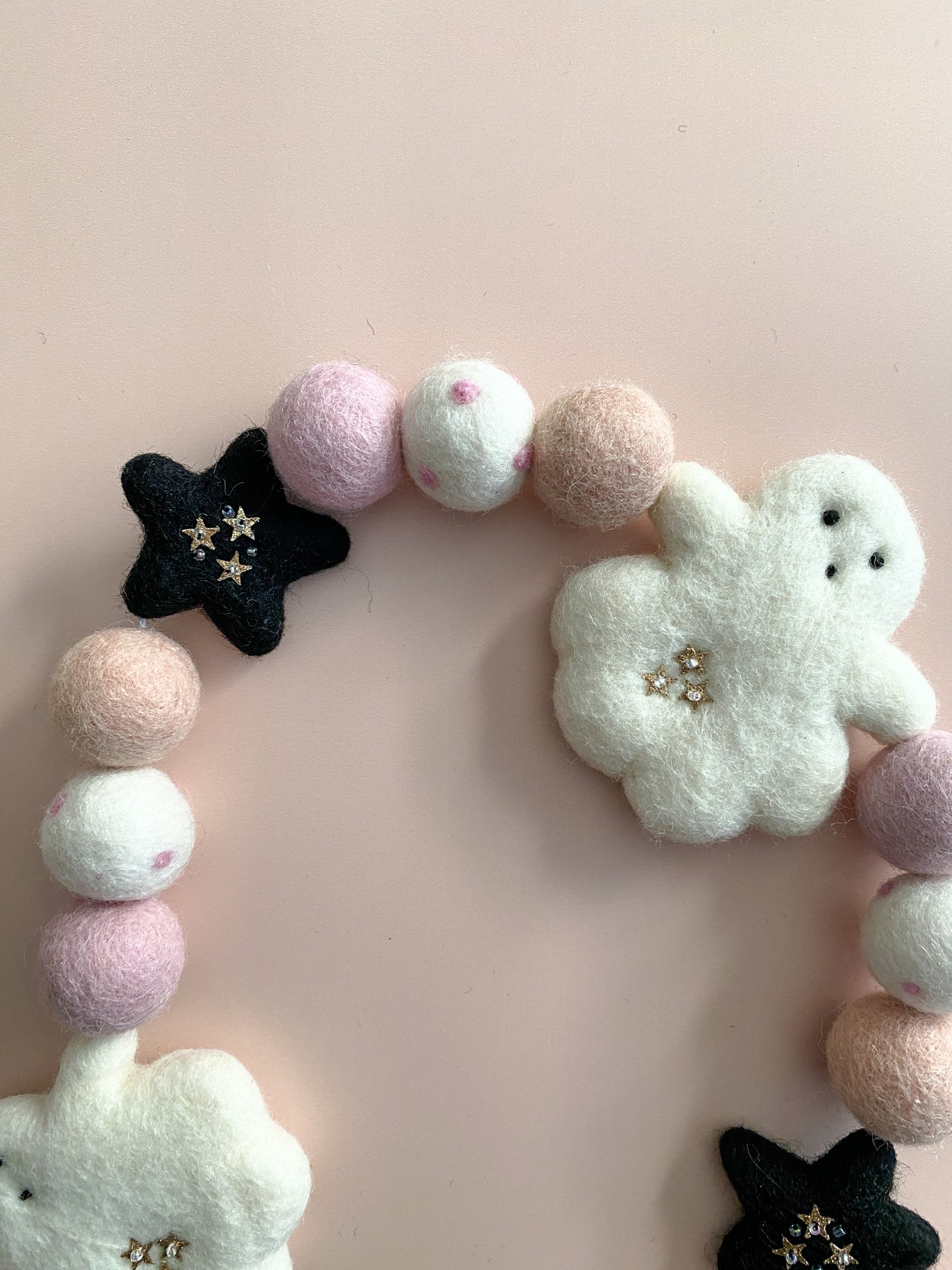 Ghost and Black Star Garland