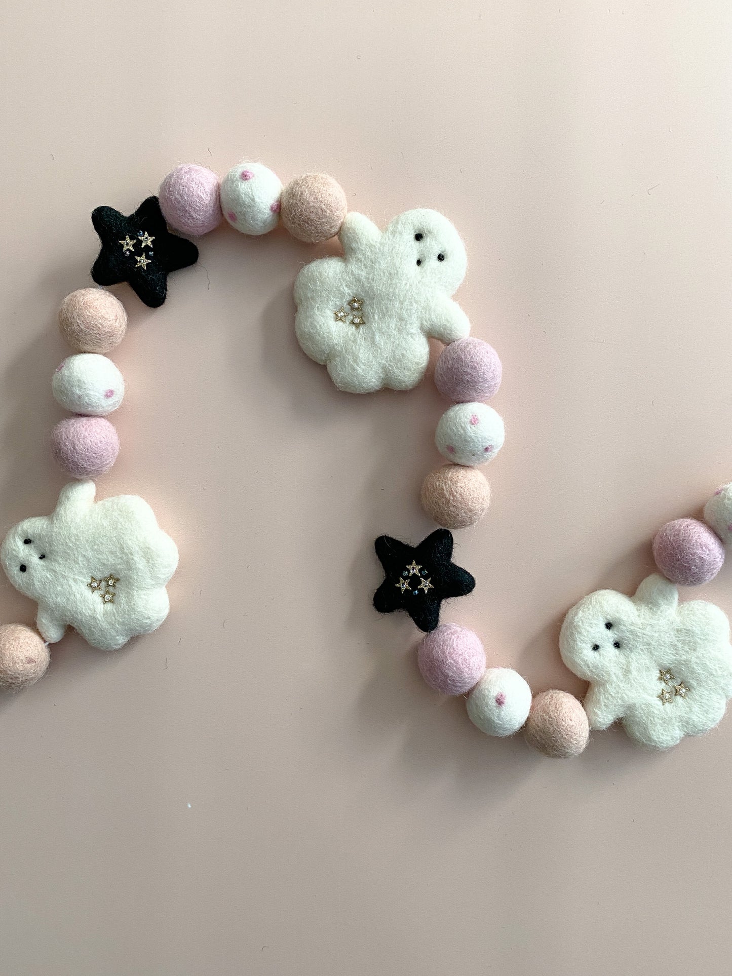 Ghost and Black Star Garland