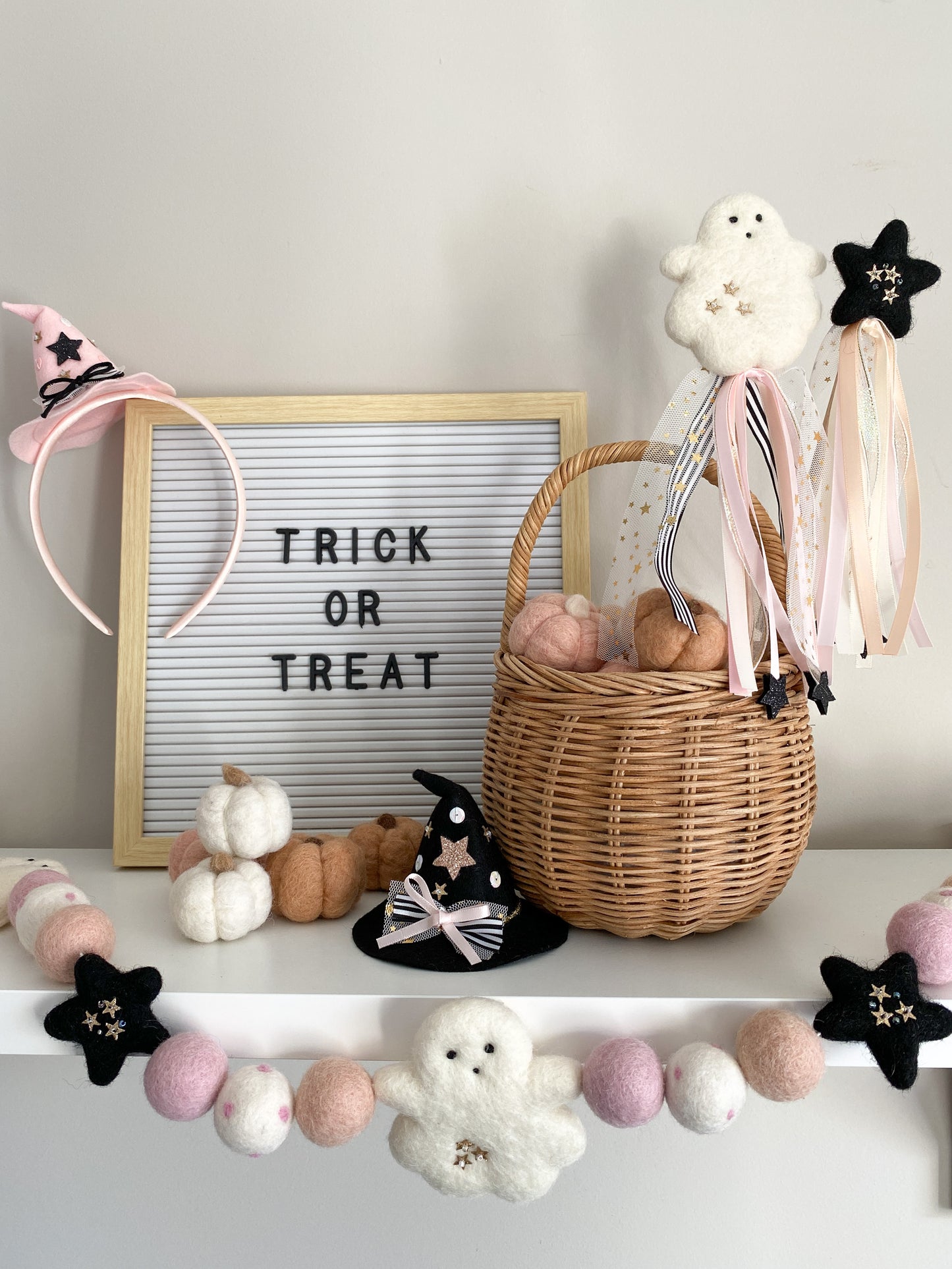 Ghost and Black Star Garland