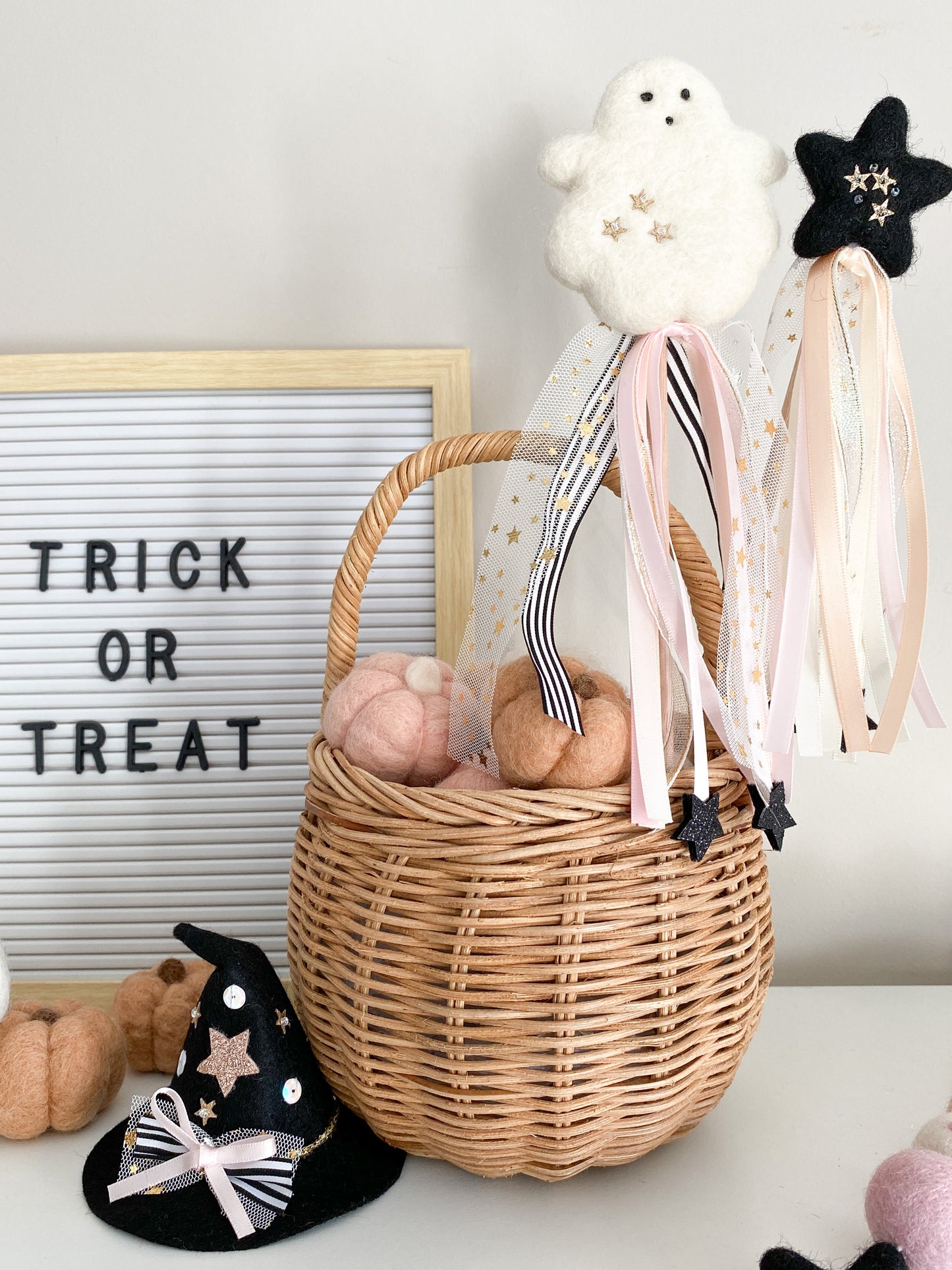 Witch Hat Headband/ Hair Clip - Black