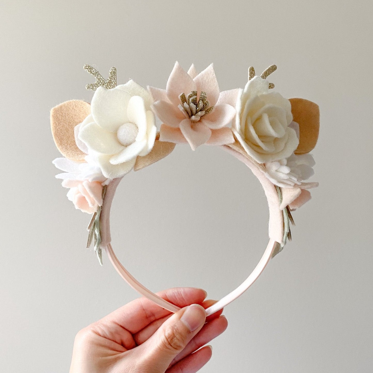 Neutral Reindeer Headband