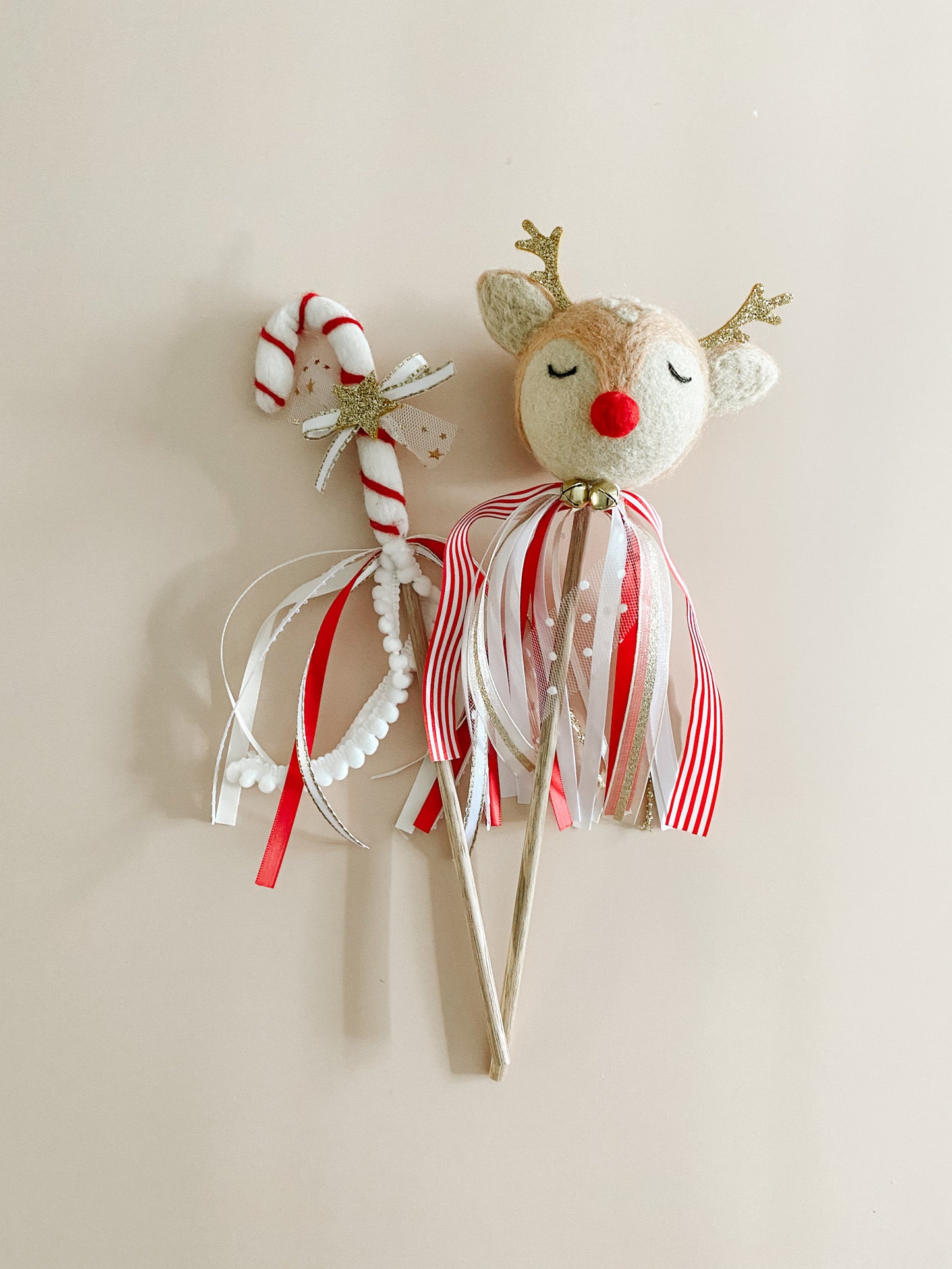 Candy Cane Wand - Red