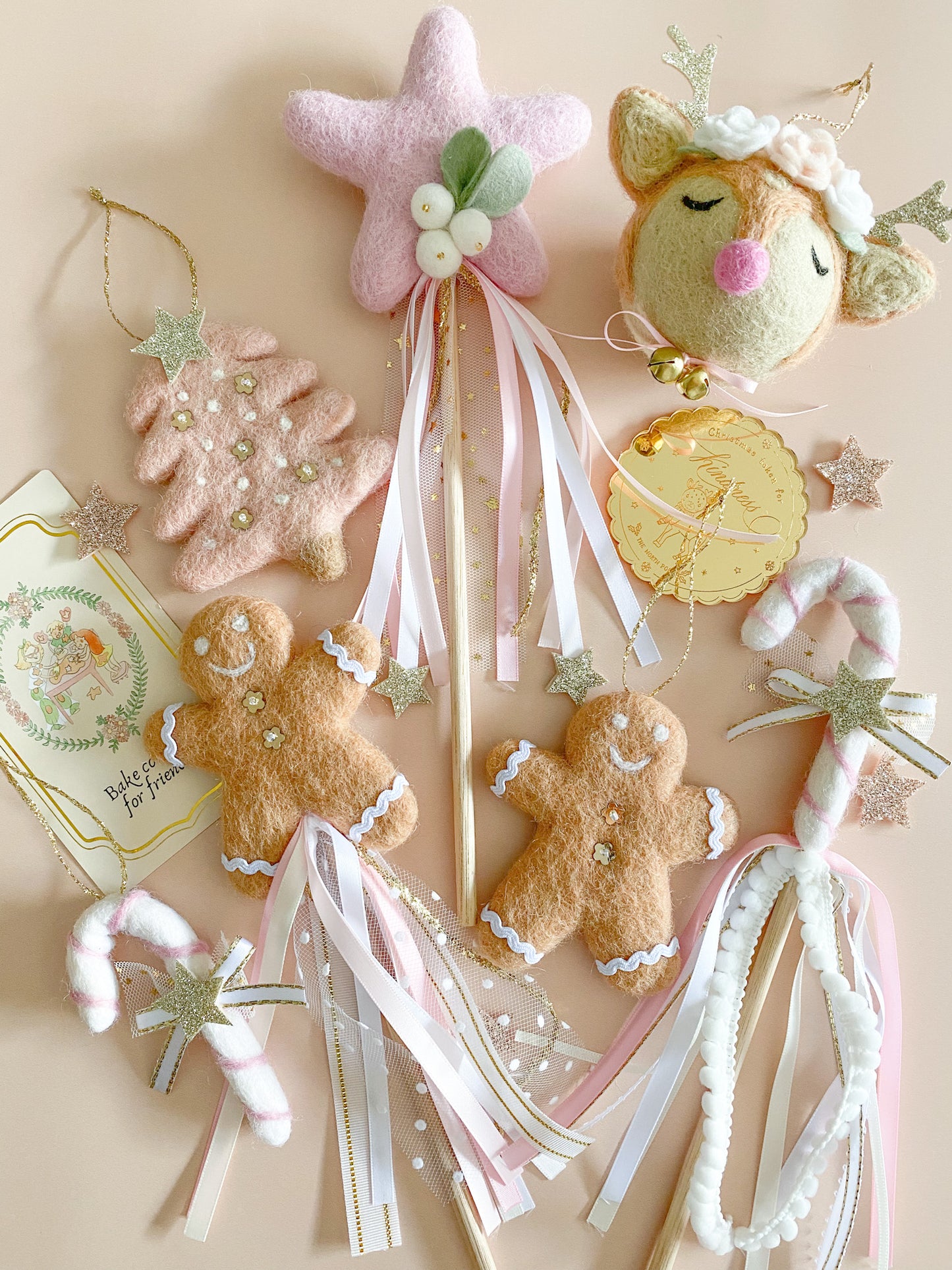 Gingerbread Kid Christmas Ornament - Daisy Buttons