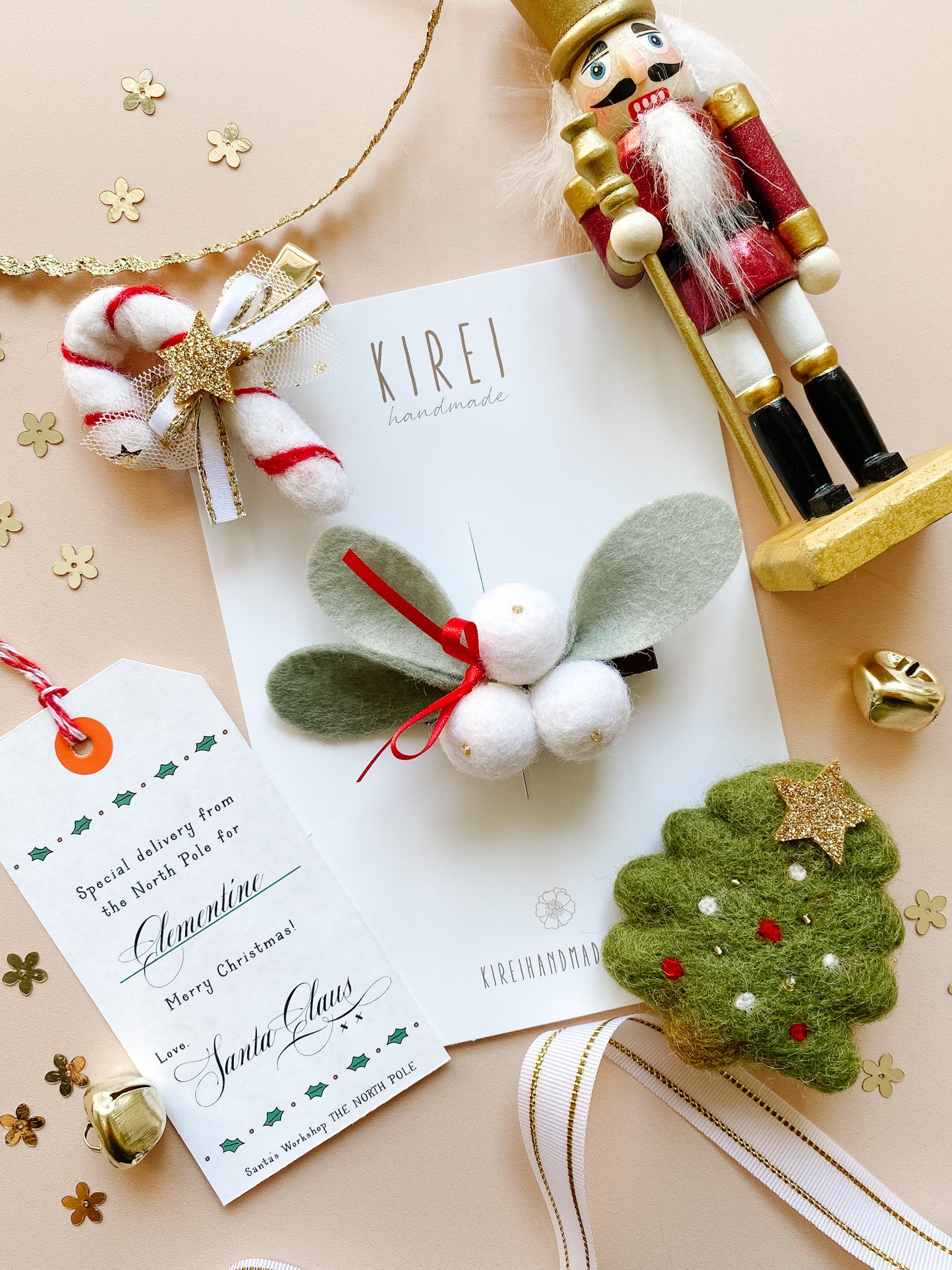 Christmas Tree Hair Clip *READY TO SHIP*
