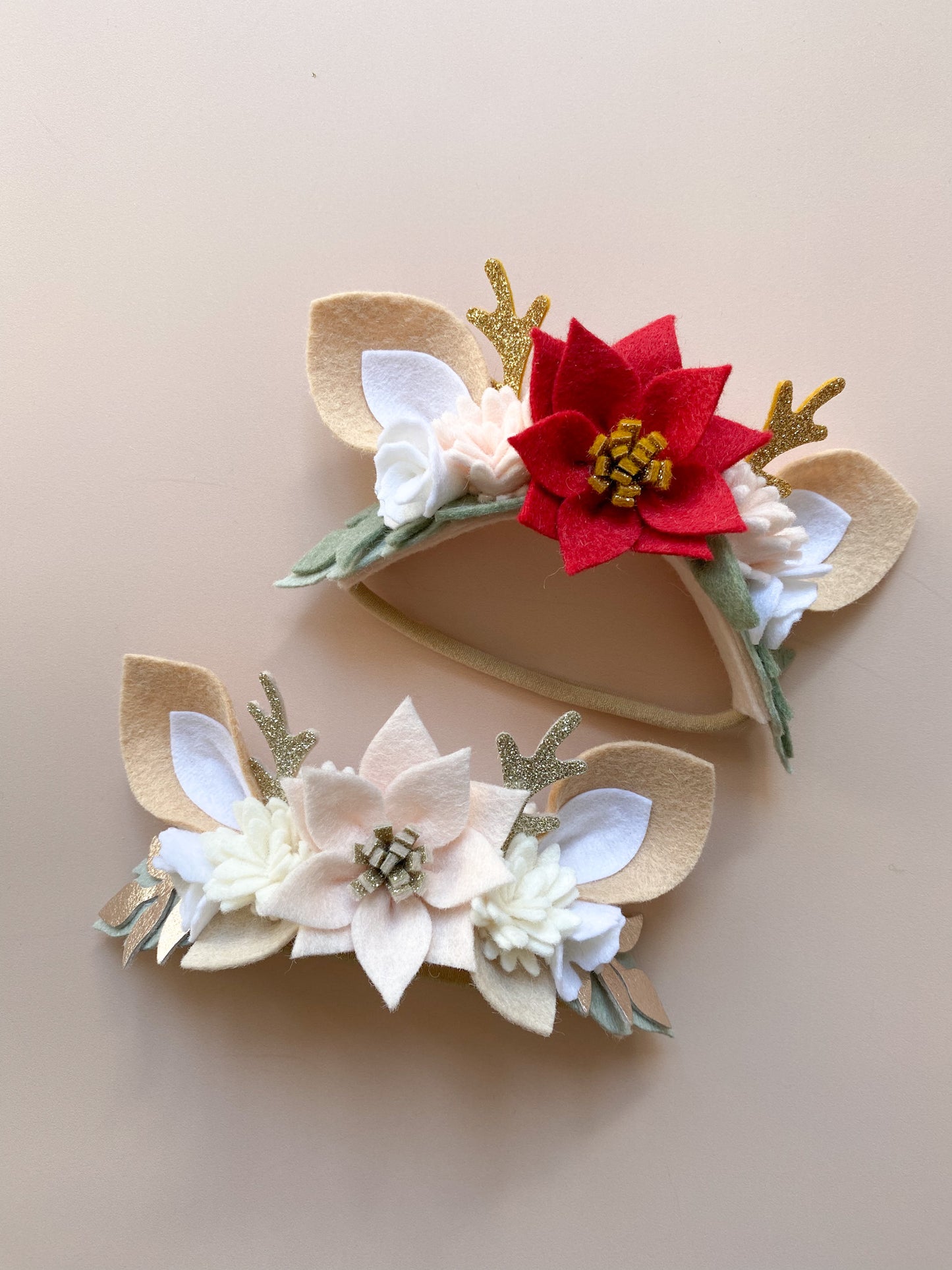 Neutral Reindeer Nylon Headband