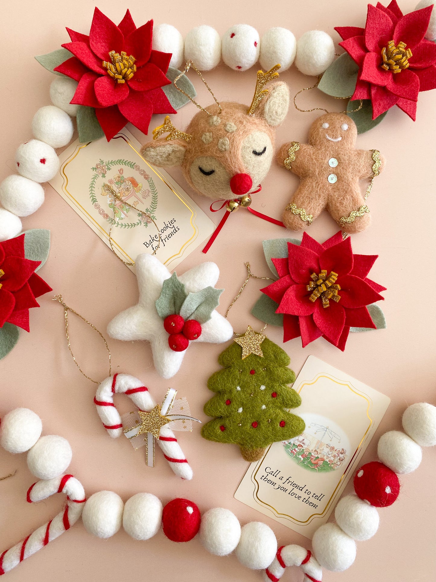 Gingerbread Kid Christmas Ornament - Round Buttons