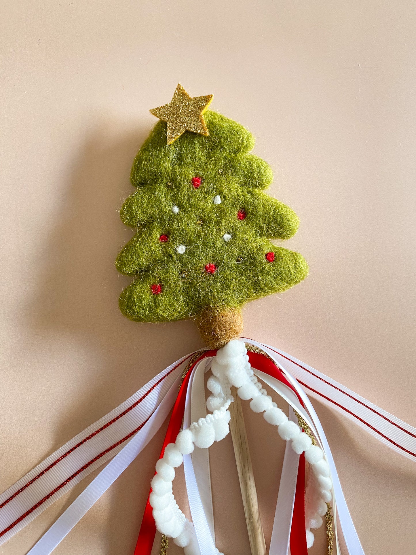 Christmas Tree Wand - Green Tree *READY TO SHIP*