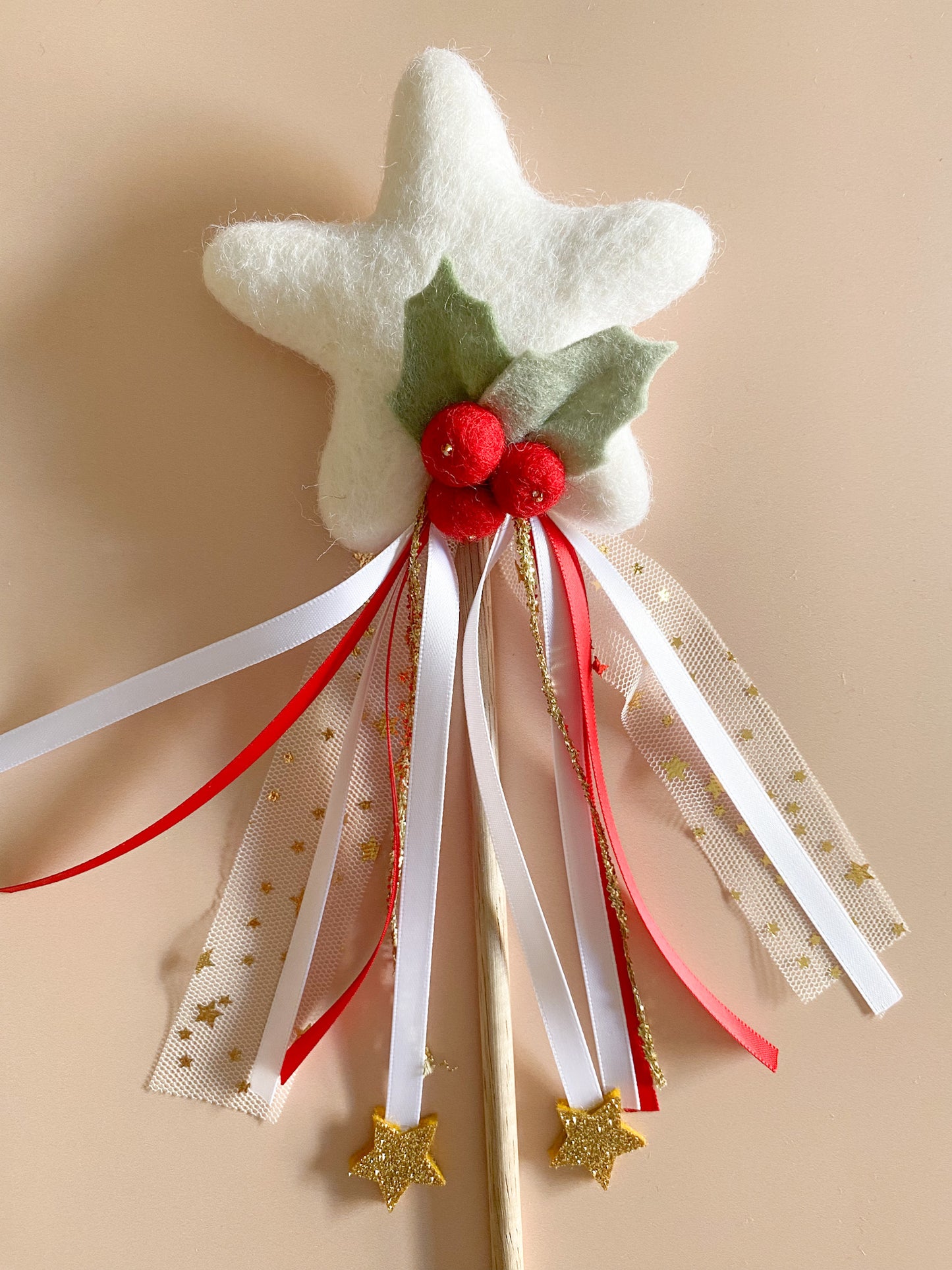 Christmas Star Wand - White Star *READY TO SHIP*