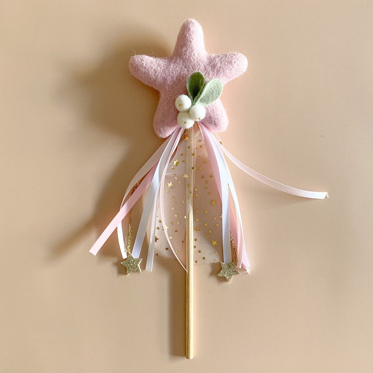 Christmas Star Wand - Pink Star *READY TO SHIP*