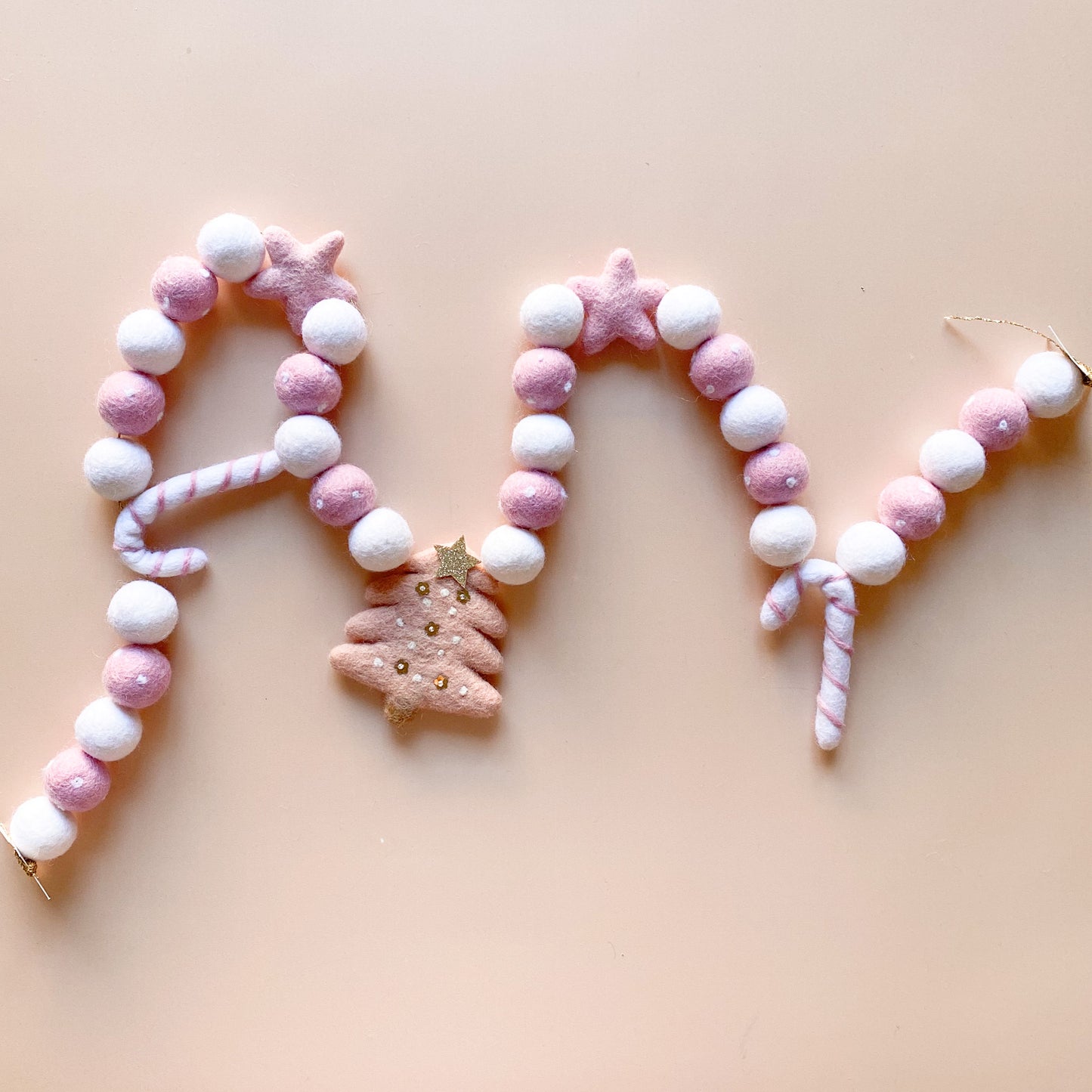 Christmas Jolly Garland - Pink