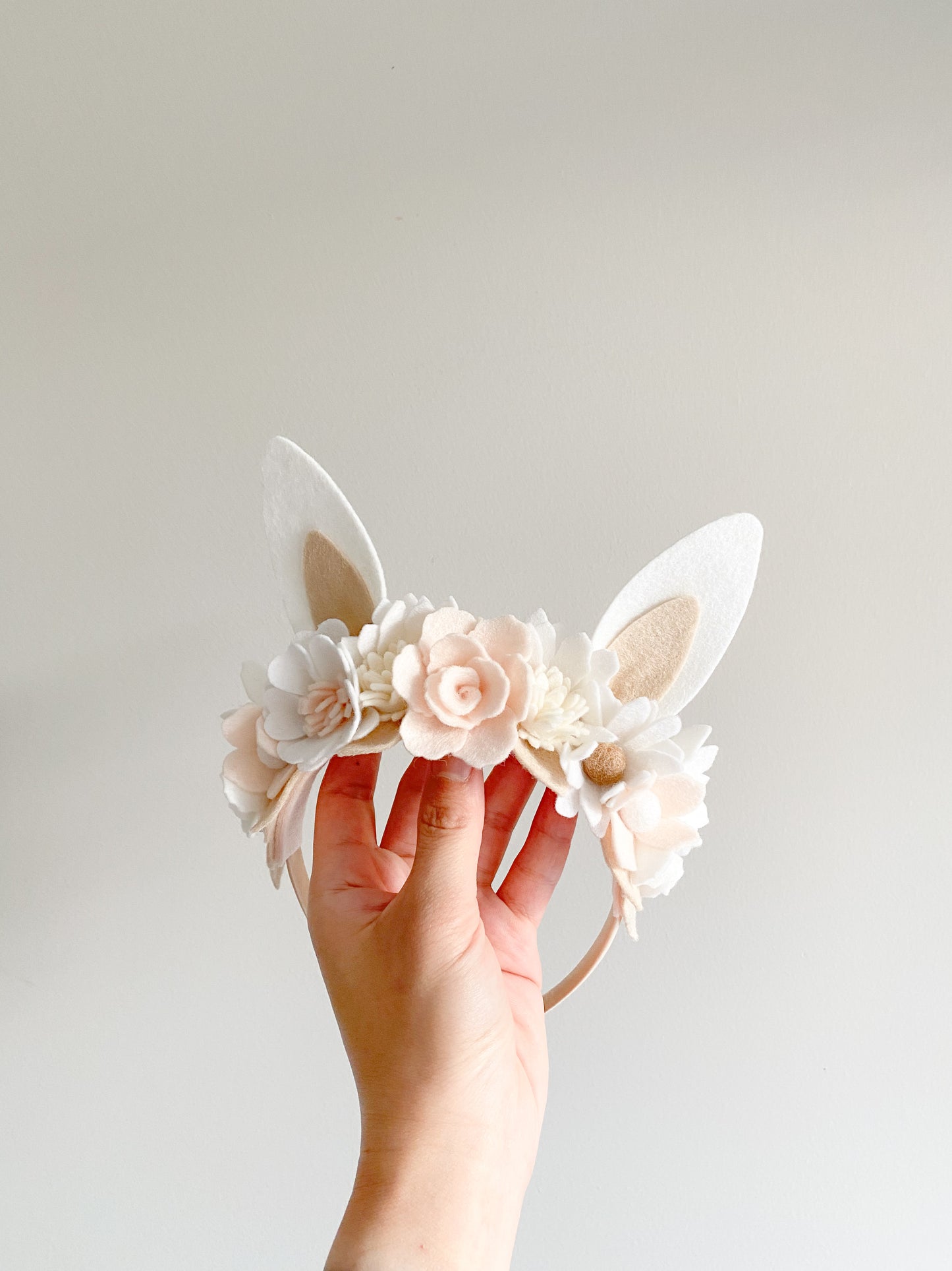 Neutral Bunny Ears Headband
