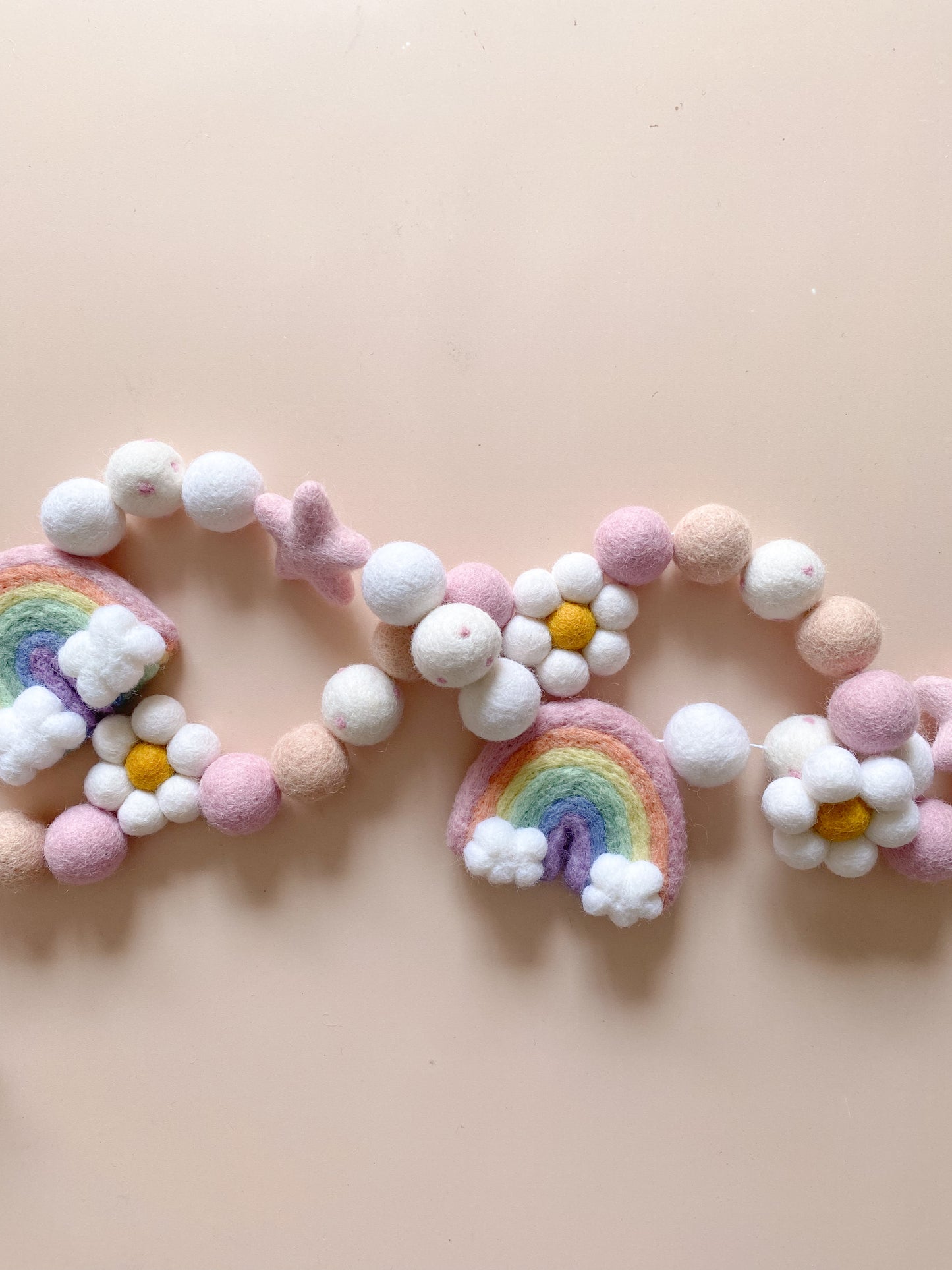 Rainbow and Sweet Daisy Garland