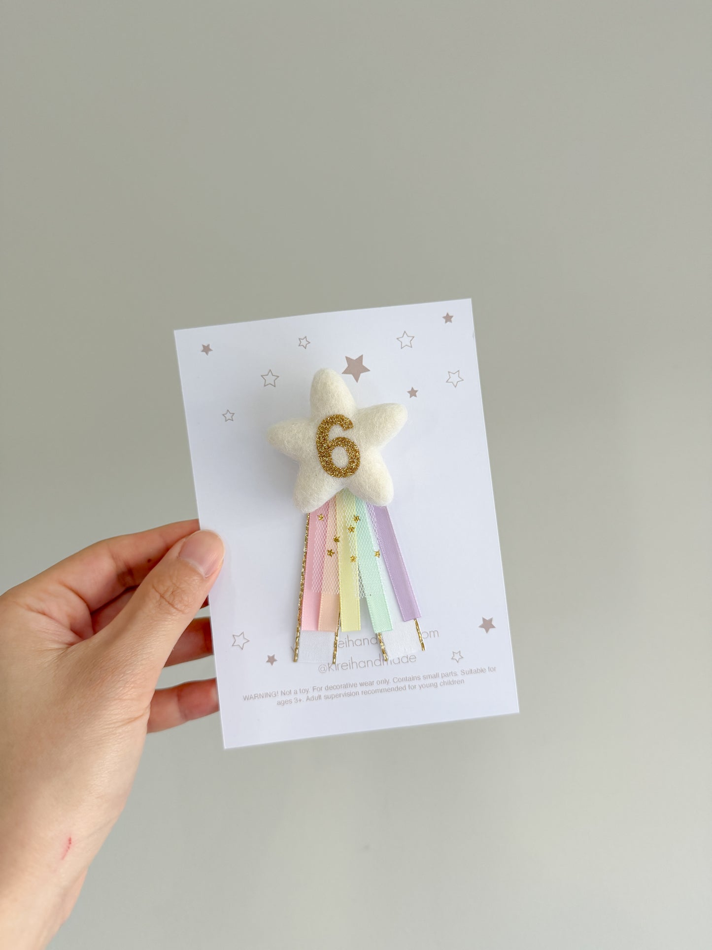 Star Birthday Badge - Pastel