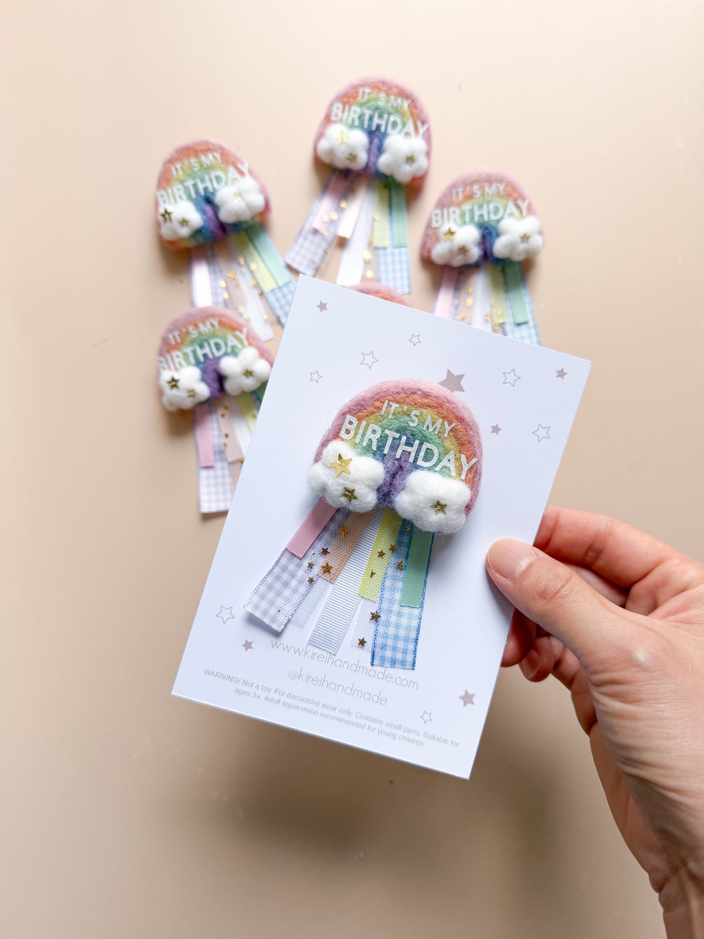 Rainbow Birthday Badge
