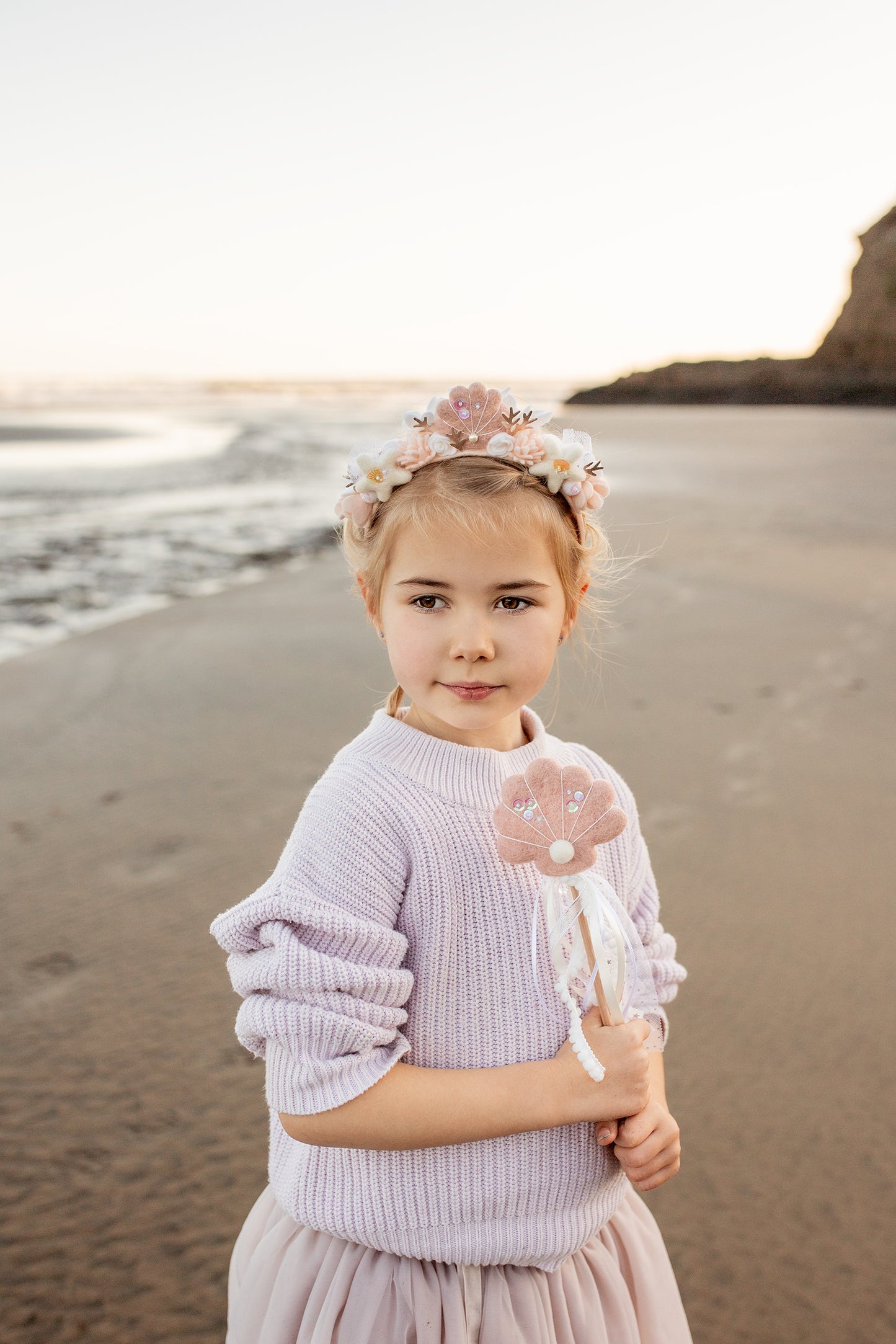 Mermaid Crown - Pink Seashell