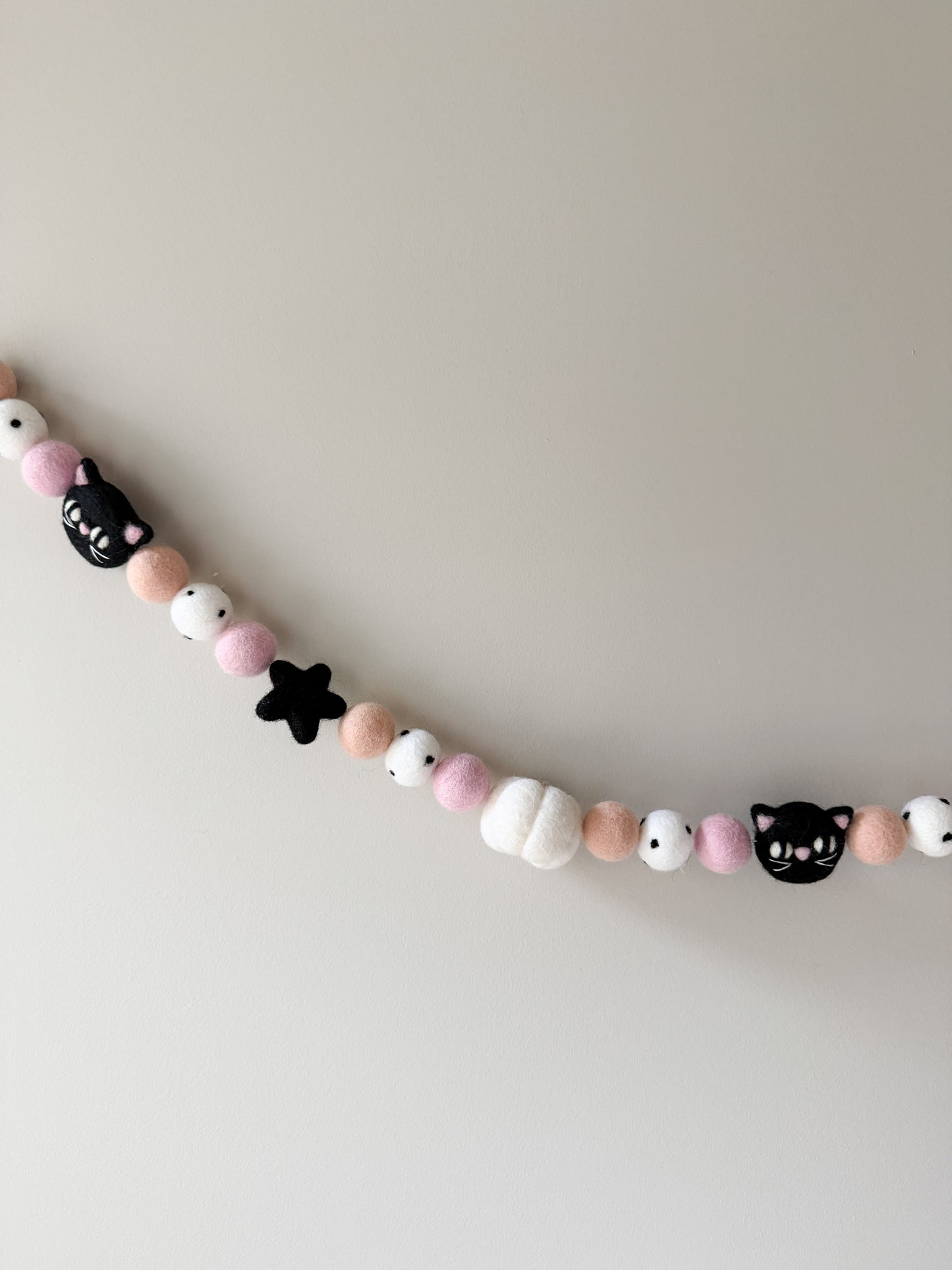 Lucky Black Cat Halloween Garland