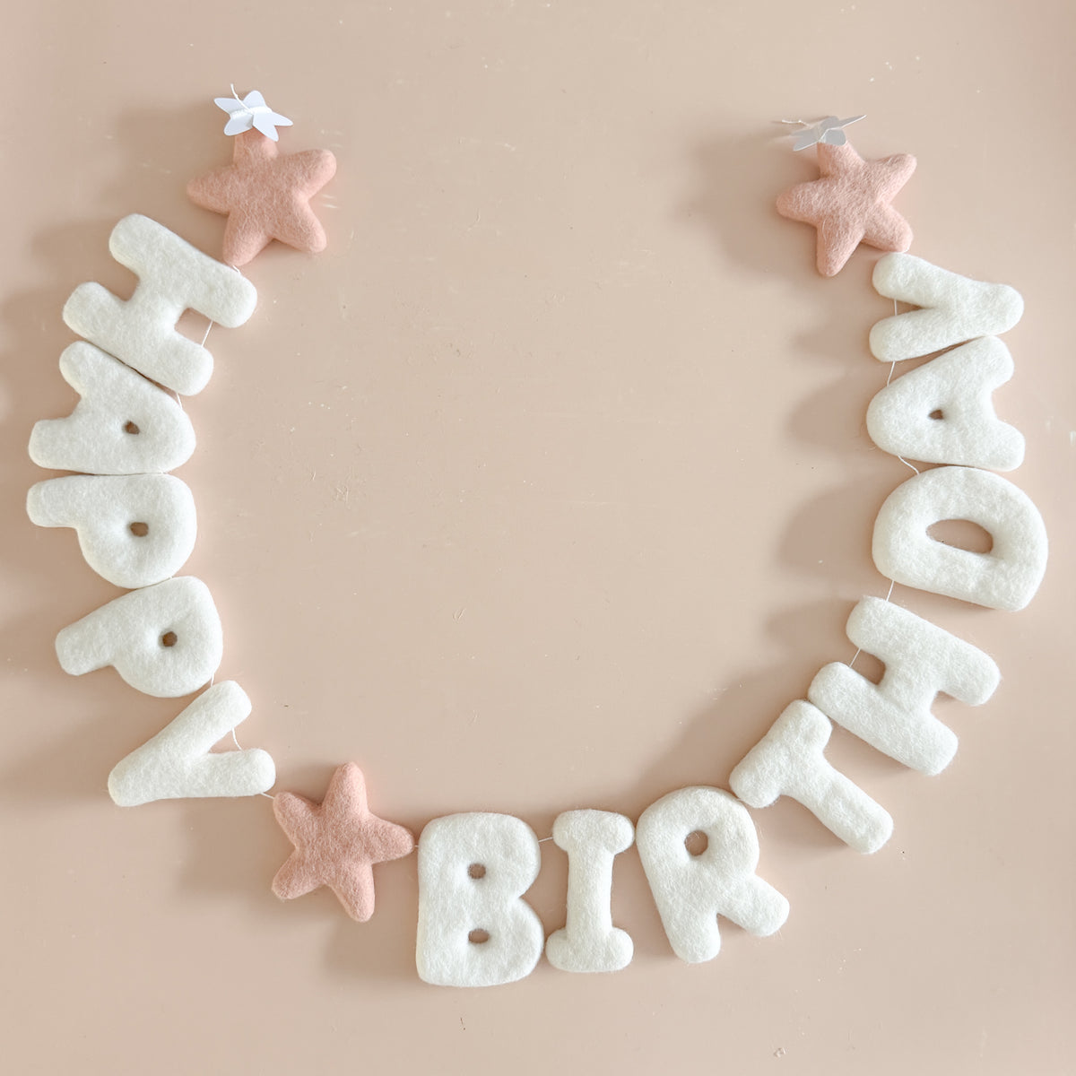 Happy Birthday Felt Garland - Star