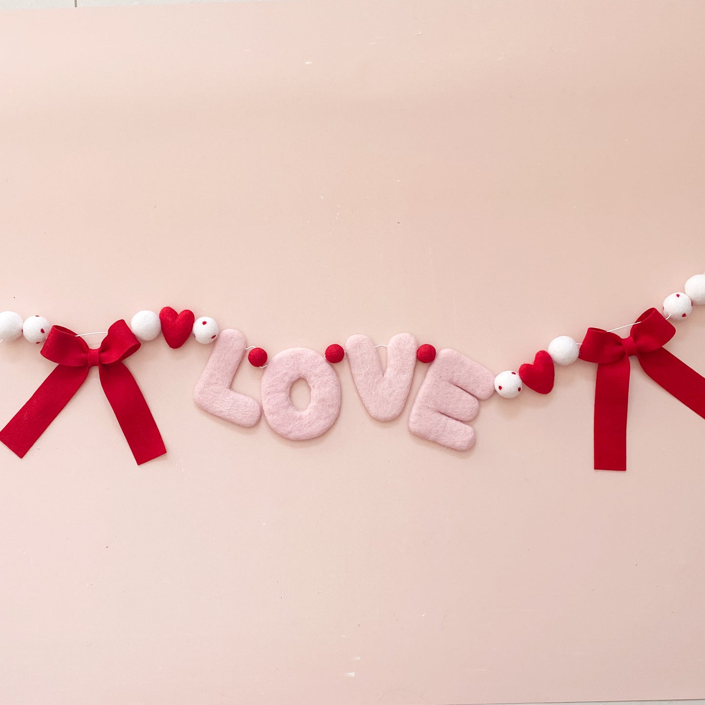 LOVE Garland - Red Bow