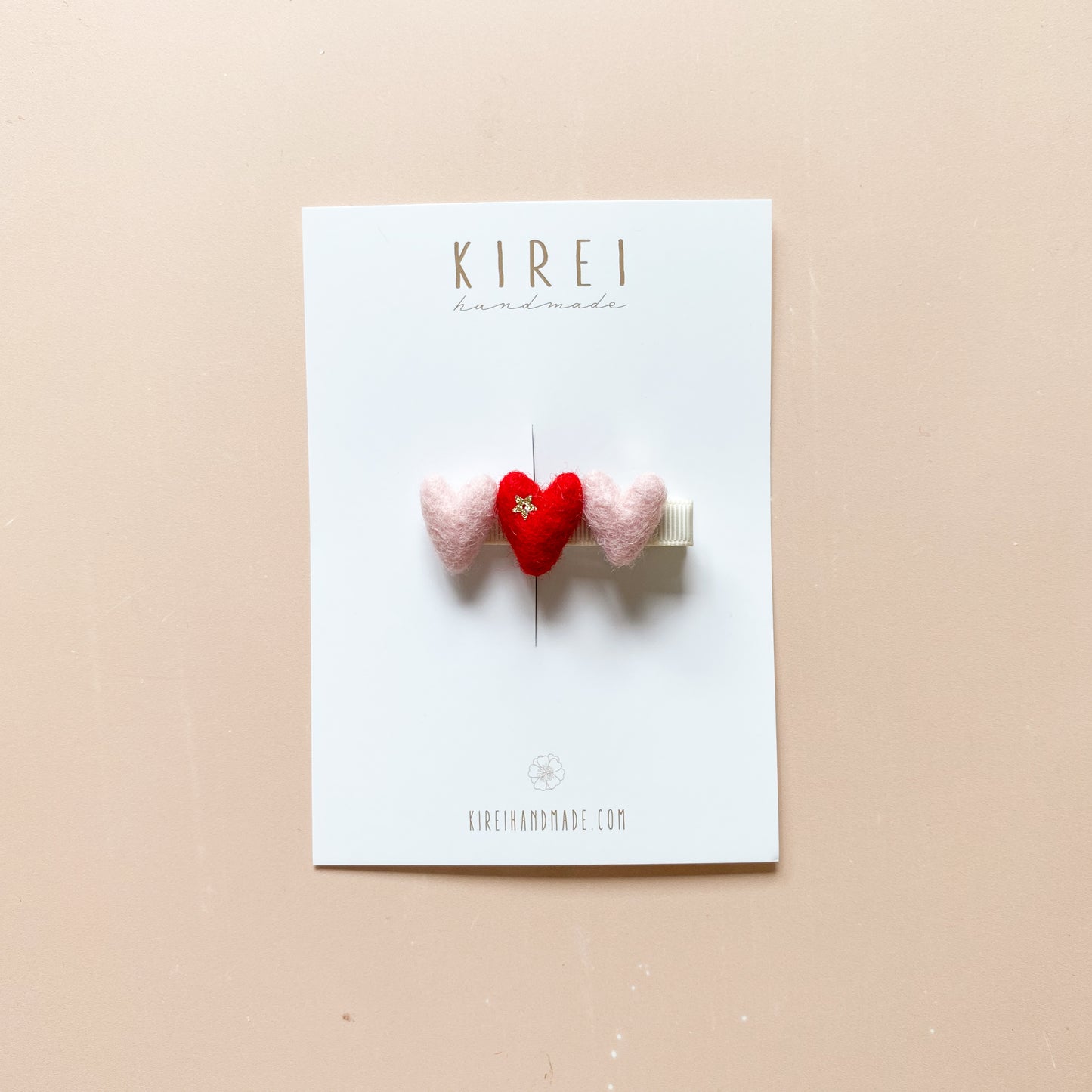 Trio Heart Hair Clip
