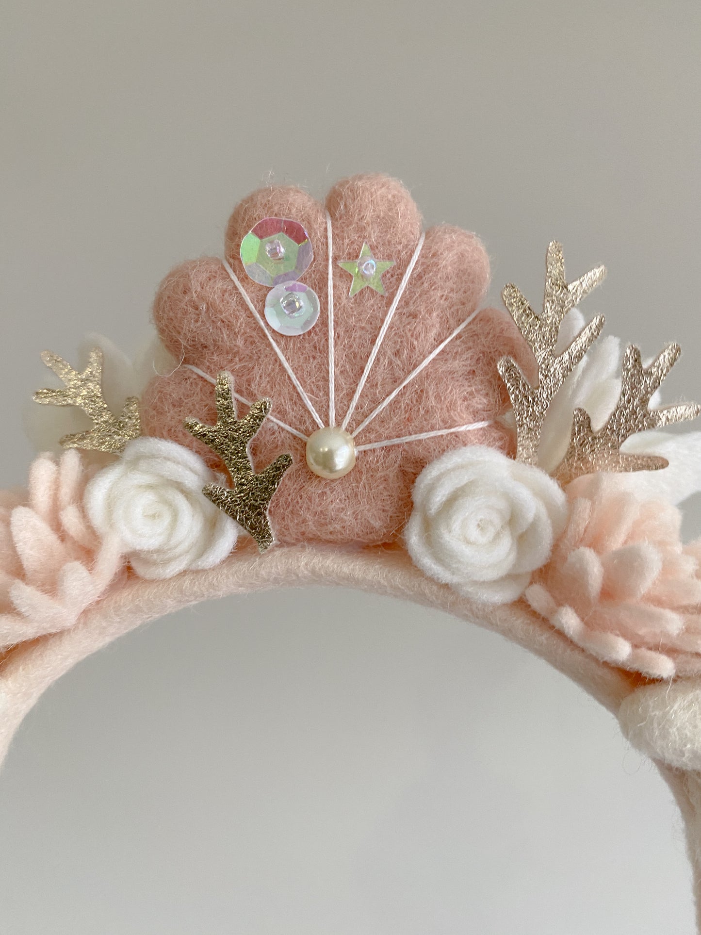 Mermaid Crown - Pink Seashell