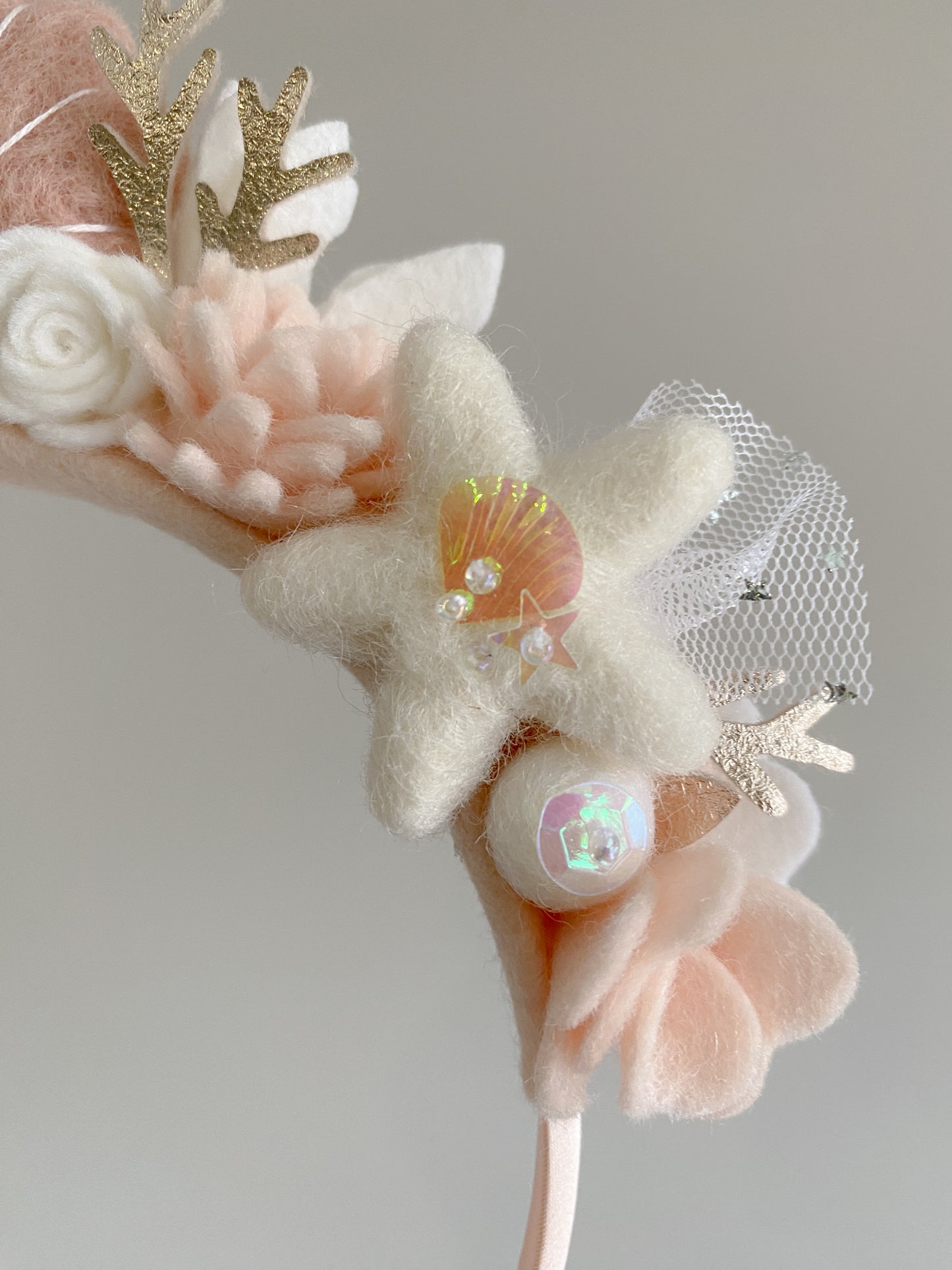 Mermaid Crown - Pink Seashell