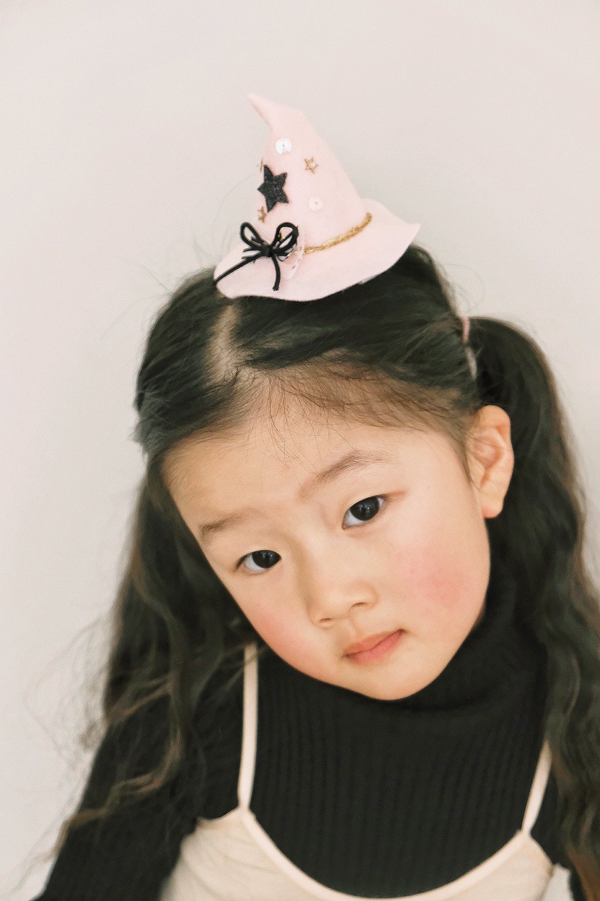 Witch Hat Headband/ Hair Clip - Pink