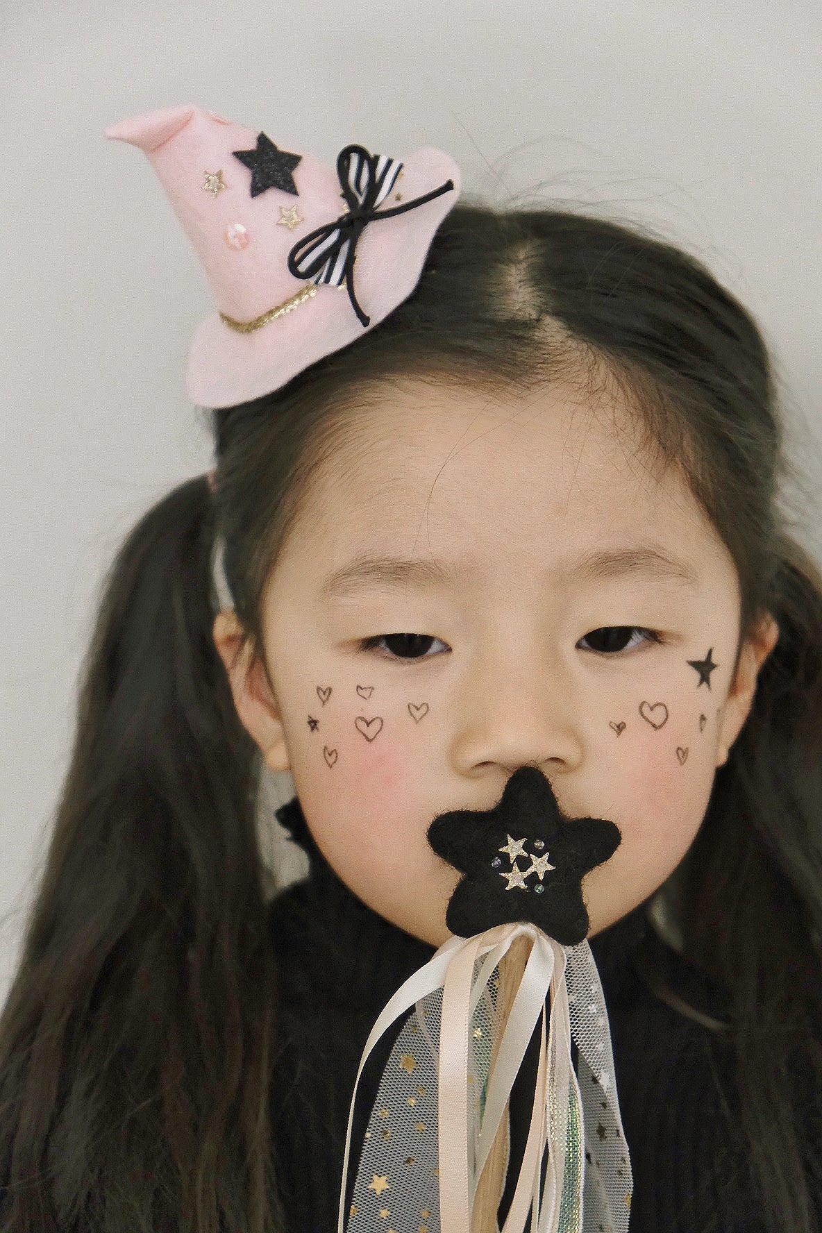 Witch Hat Headband/ Hair Clip - Pink