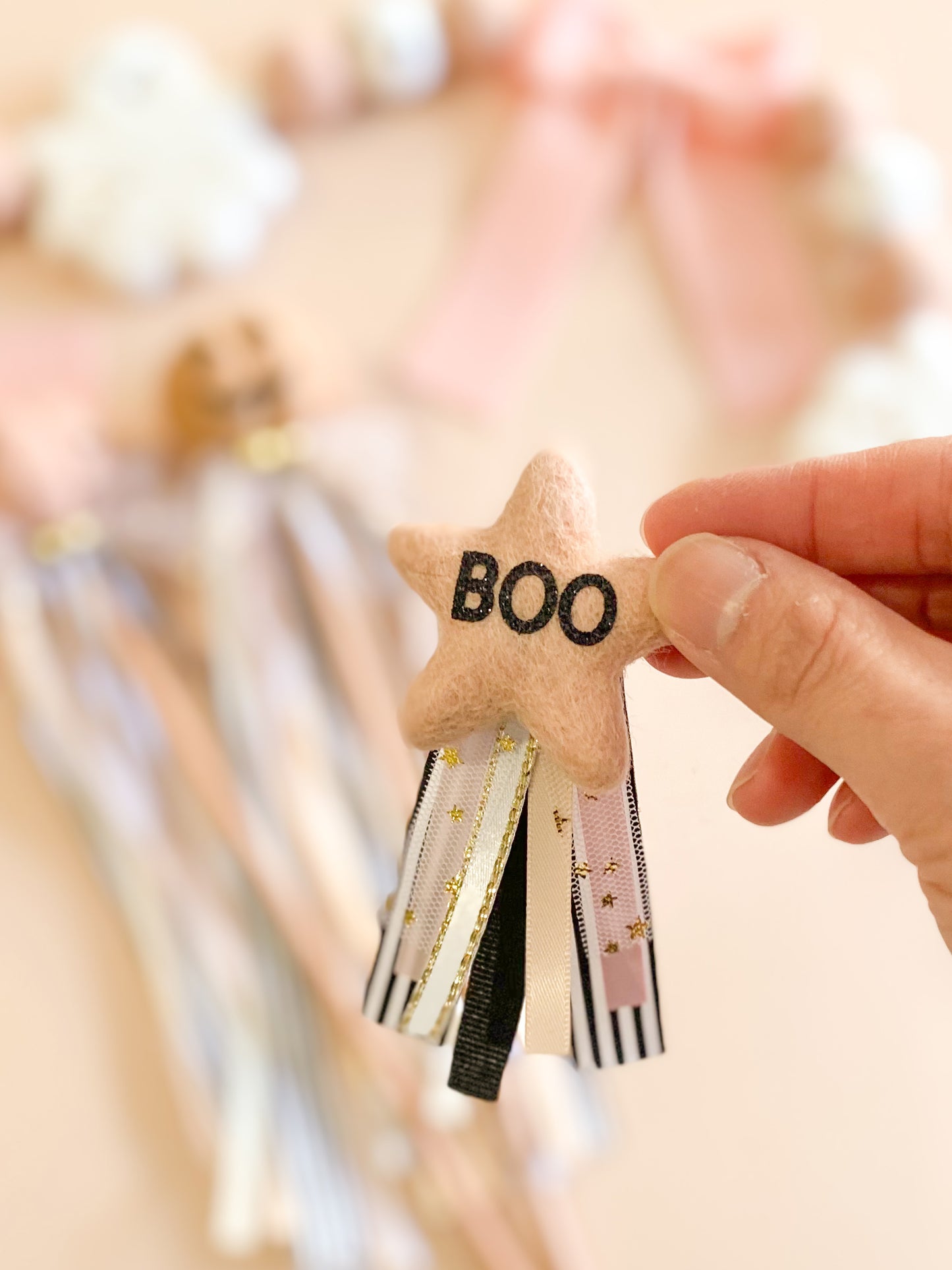 Halloween BOO Badge - Pink