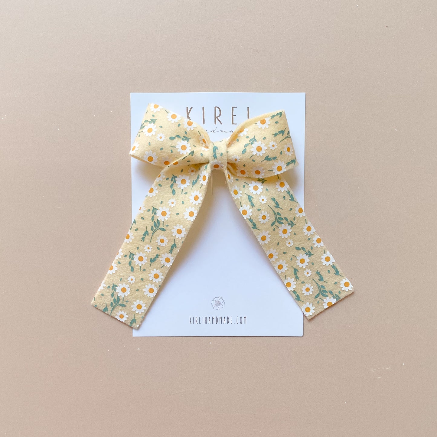 Bow Hair Clip - Daisy