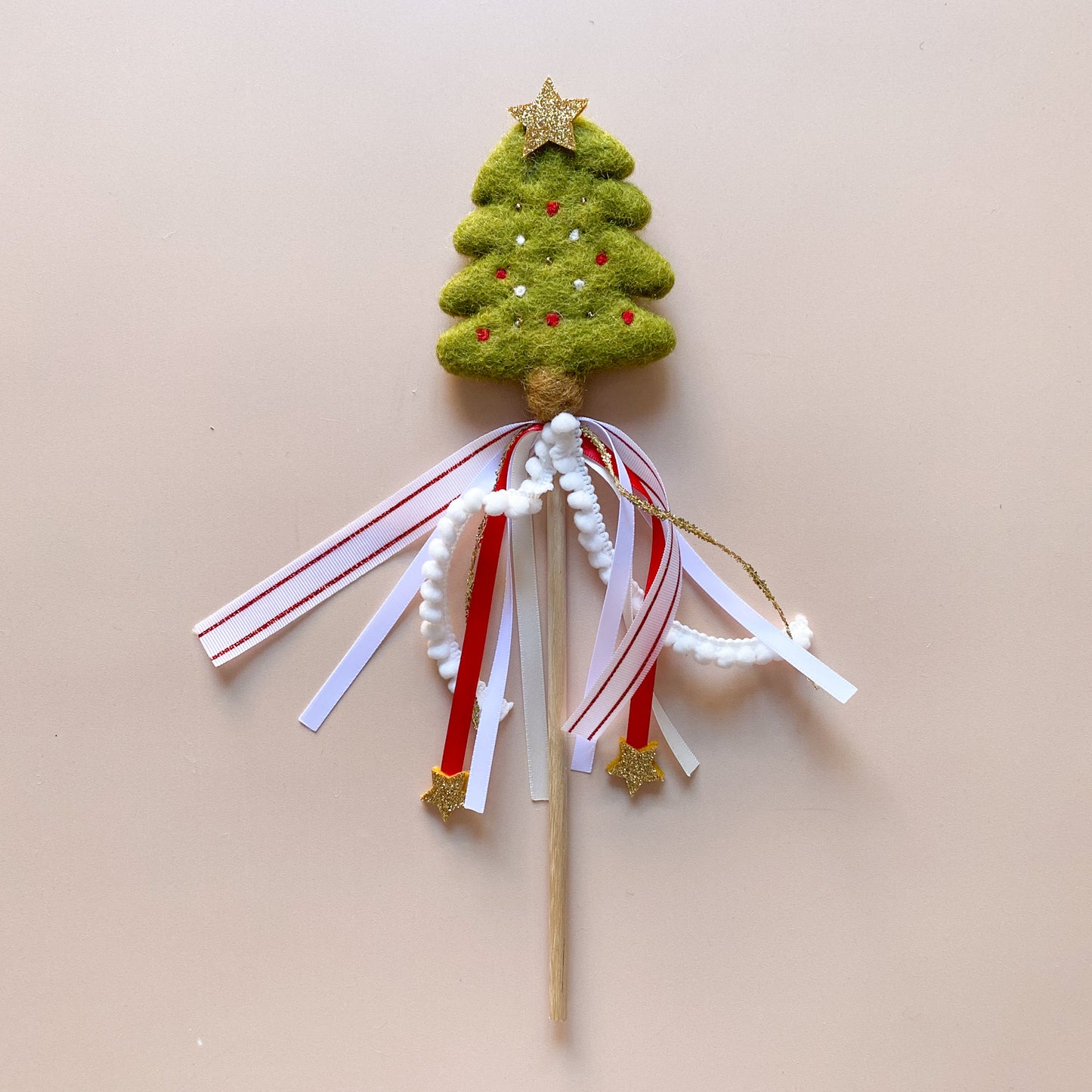 Christmas Tree Wand - Green Tree *READY TO SHIP*