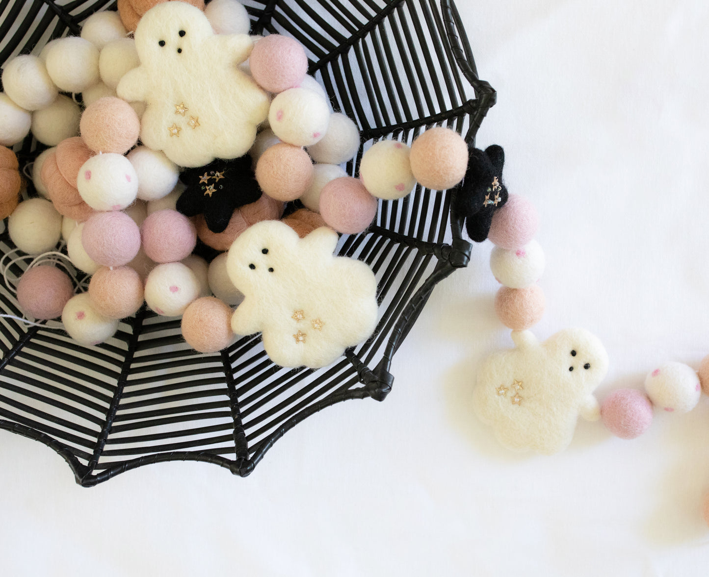 Ghost and Black Star Garland