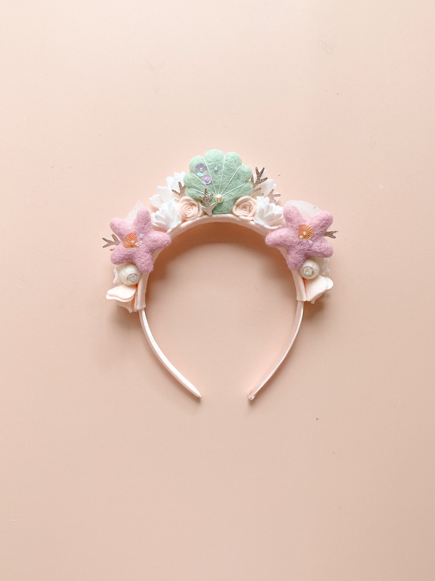 mermaid headband in mint and purple colour