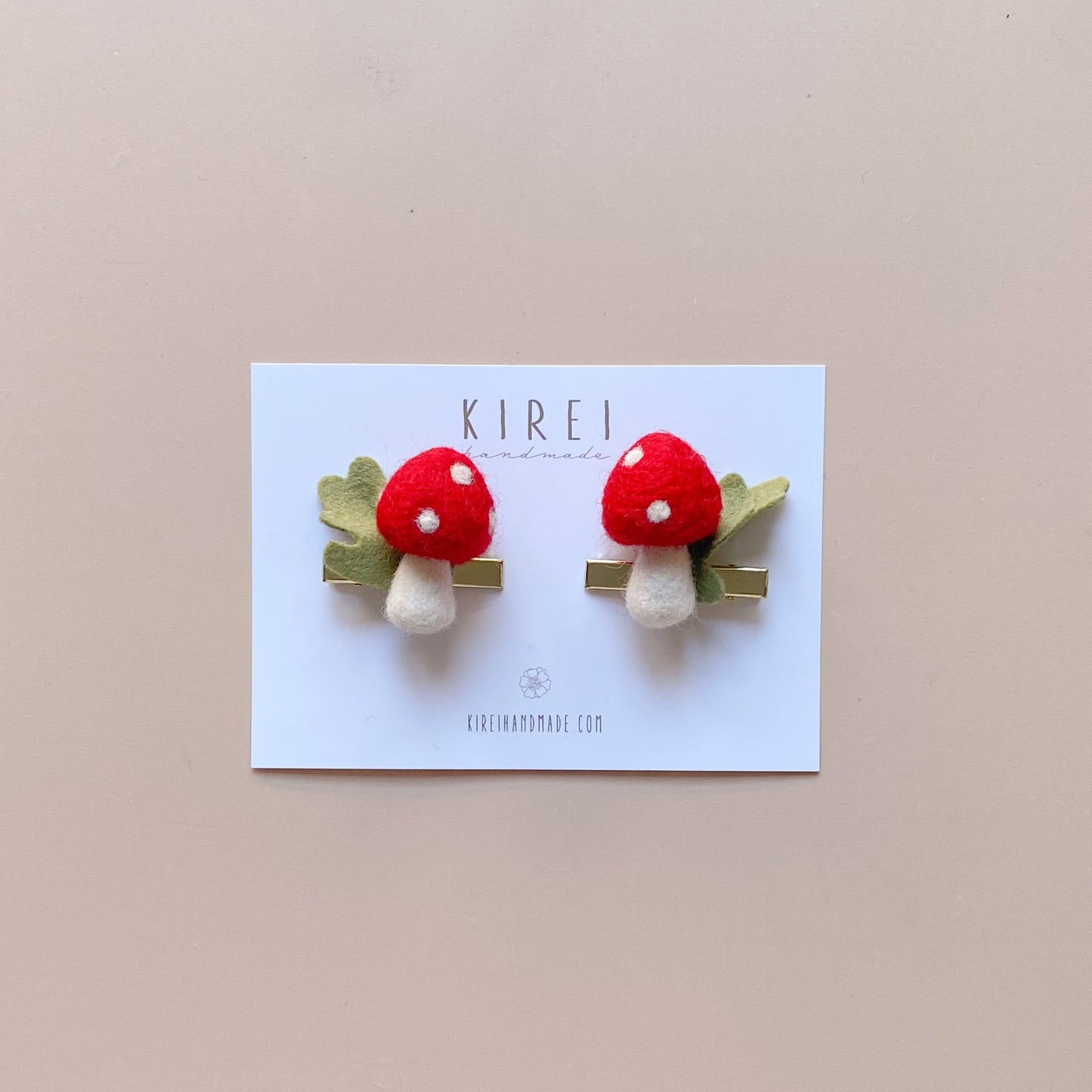 mushroom hair clips