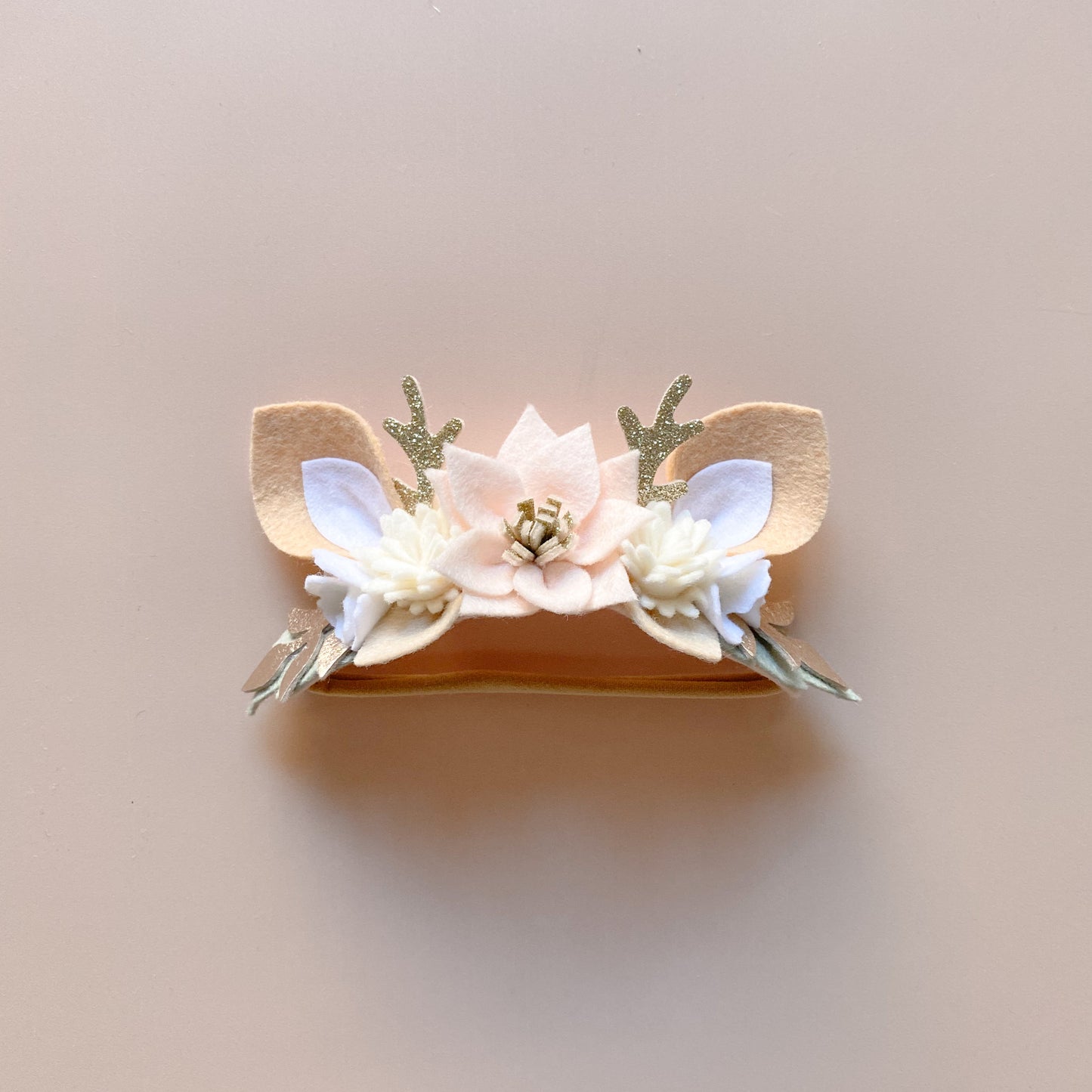 Neutral Reindeer Nylon Headband