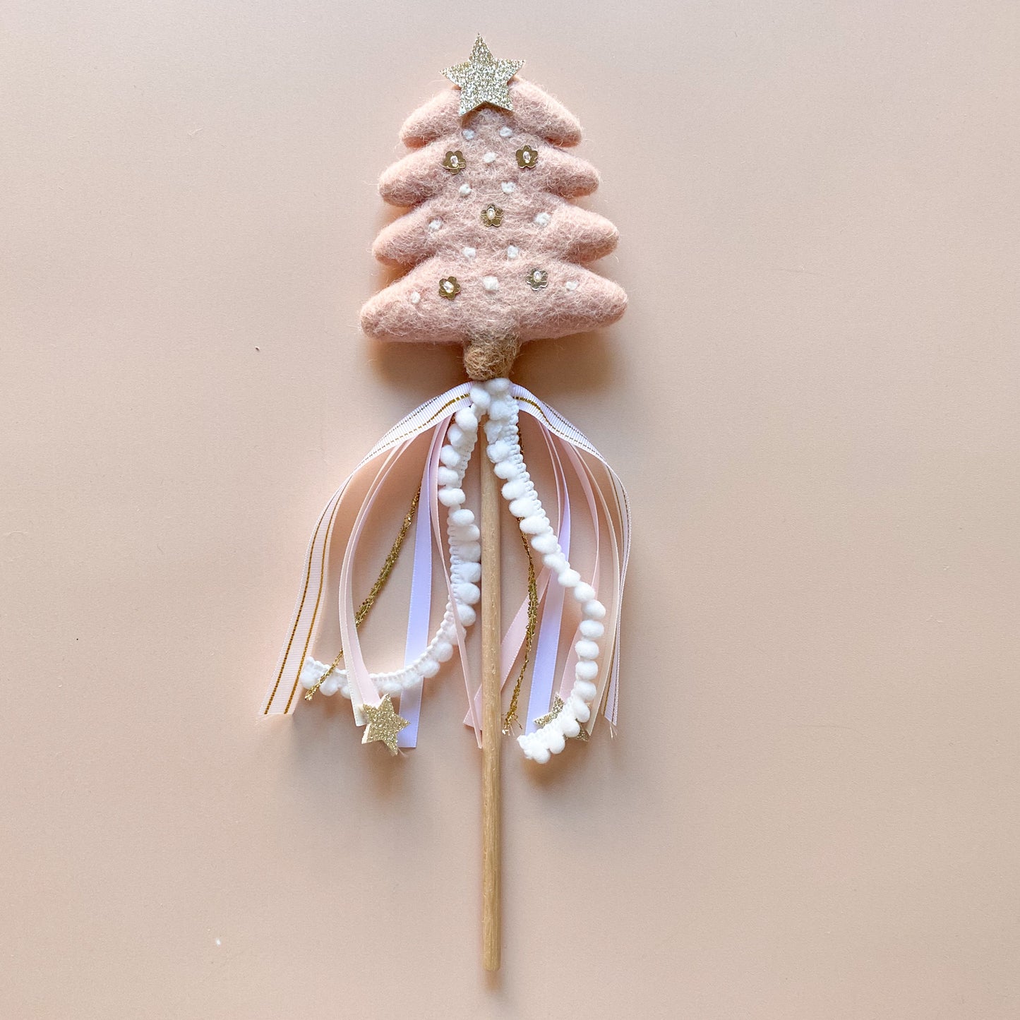Christmas Tree Wand - Pink Tree