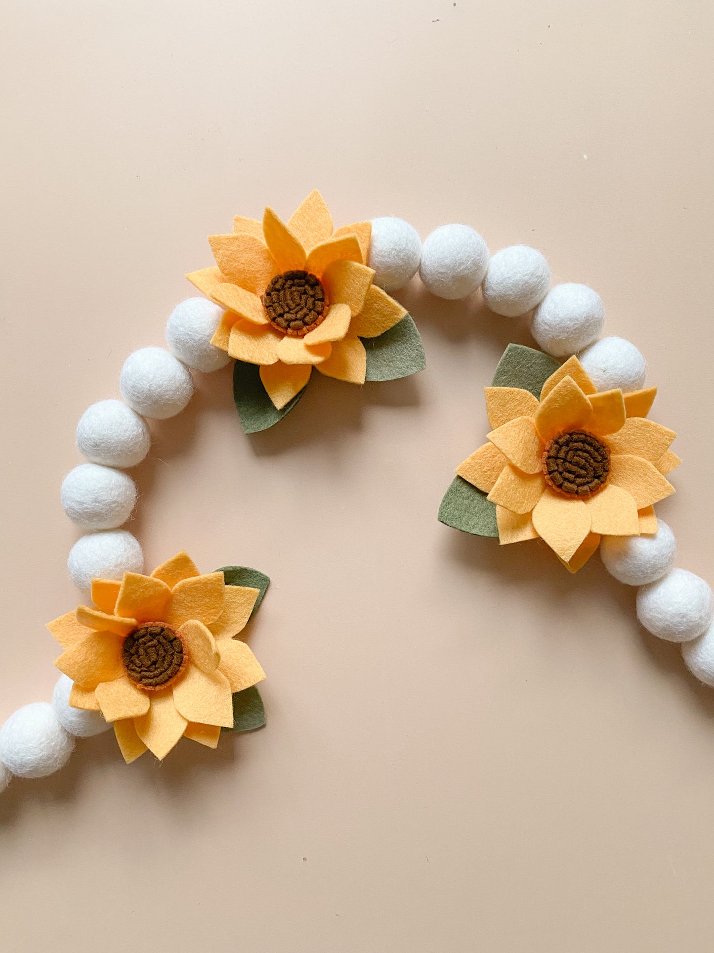 Simple Sunflower Garland