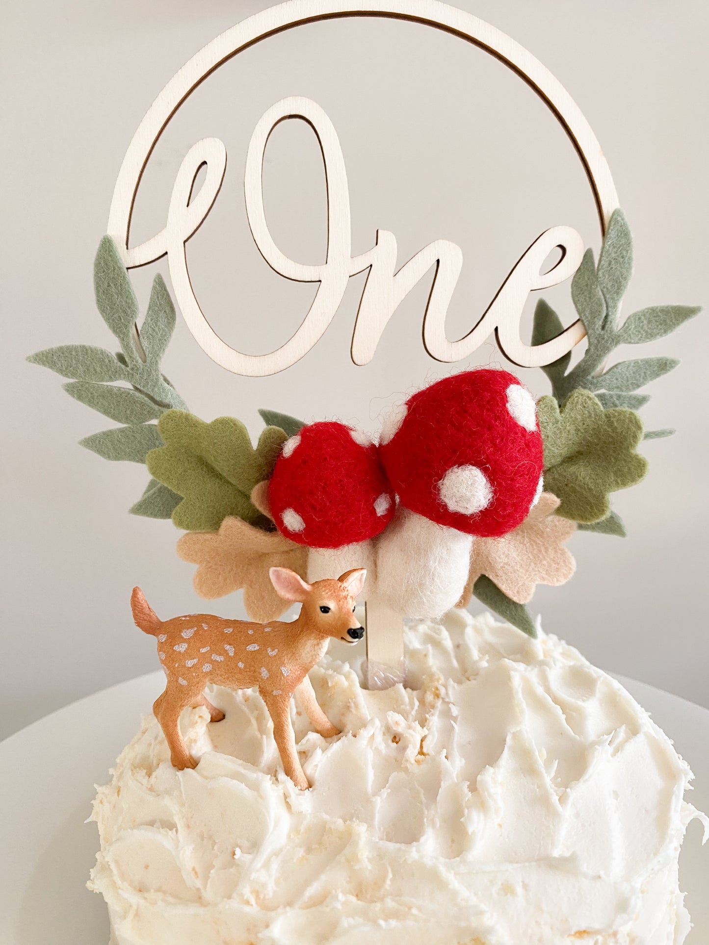Woodland Mushroom Cake Topper