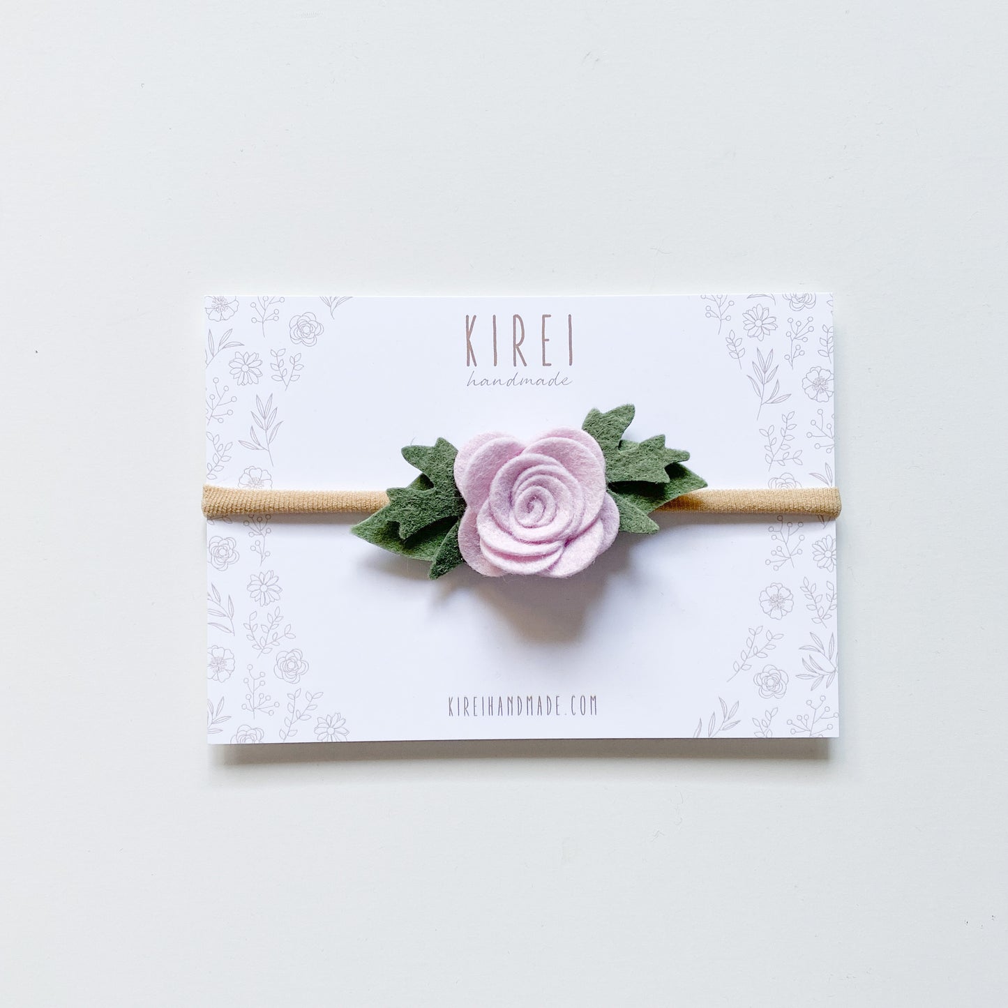 Baby Rose Headband/ Hair clip - Baby Lilac
