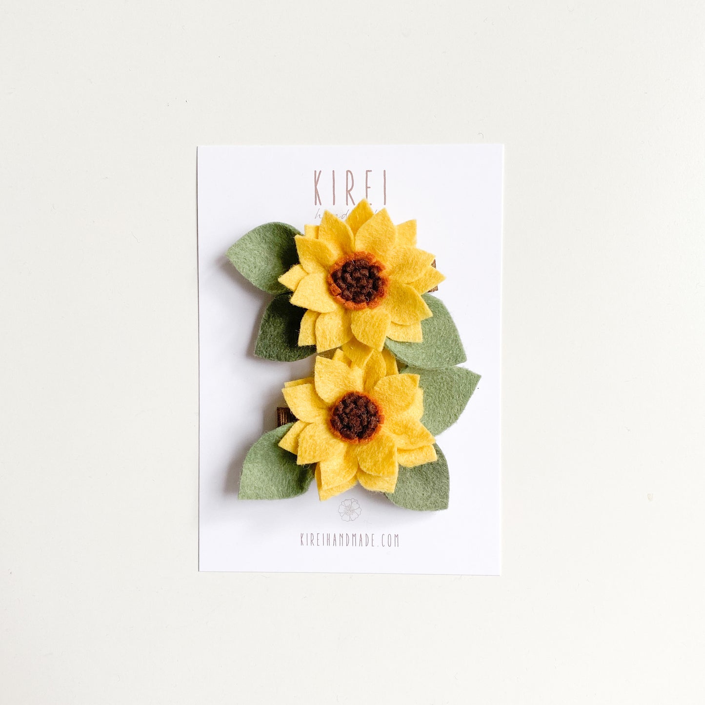 Sunflower piggy clips