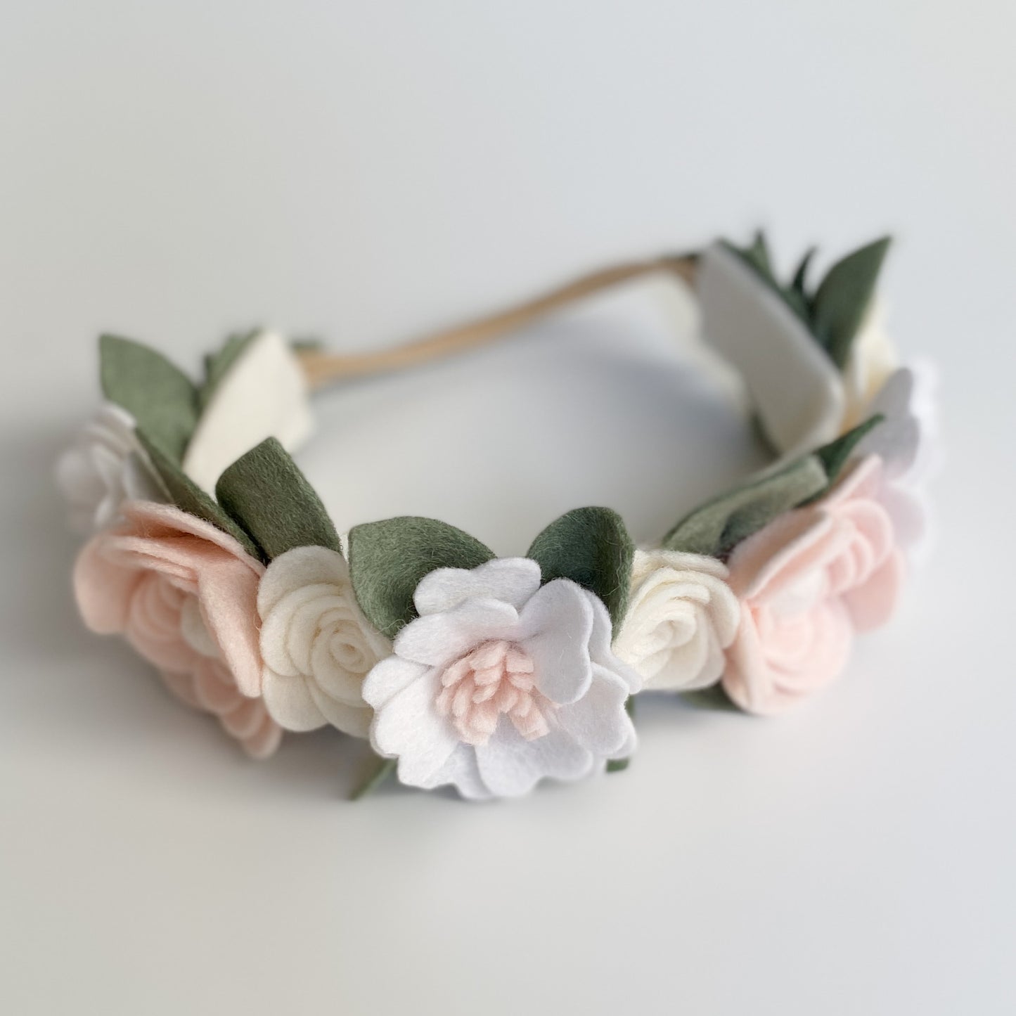 Classic Neutral Flower Crown