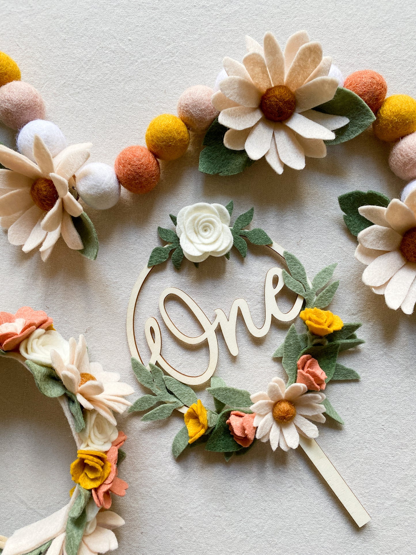Harvest Daisy Flower Garland
