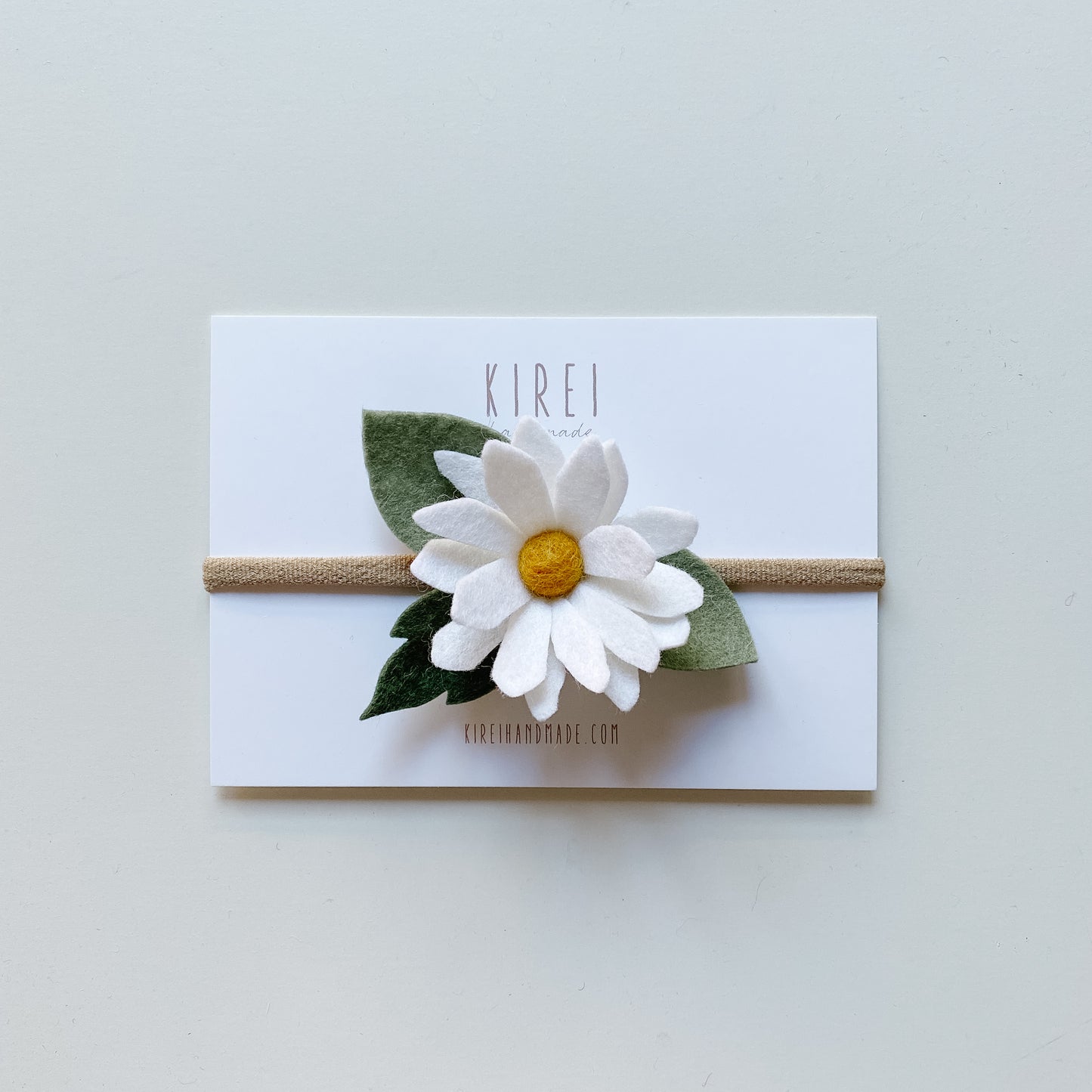 Daisy Headband/ Clip - White