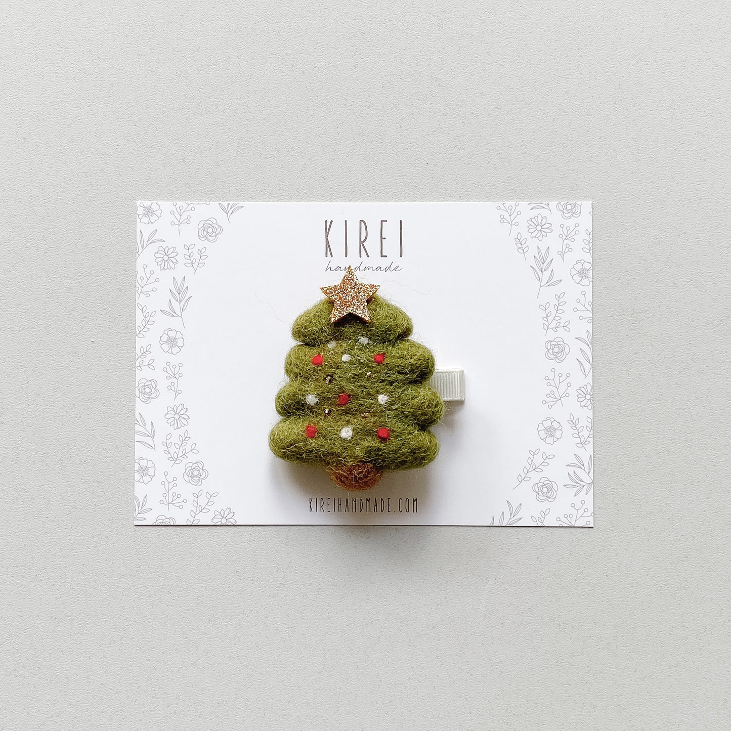 Christmas Tree Hair Clip *READY TO SHIP*