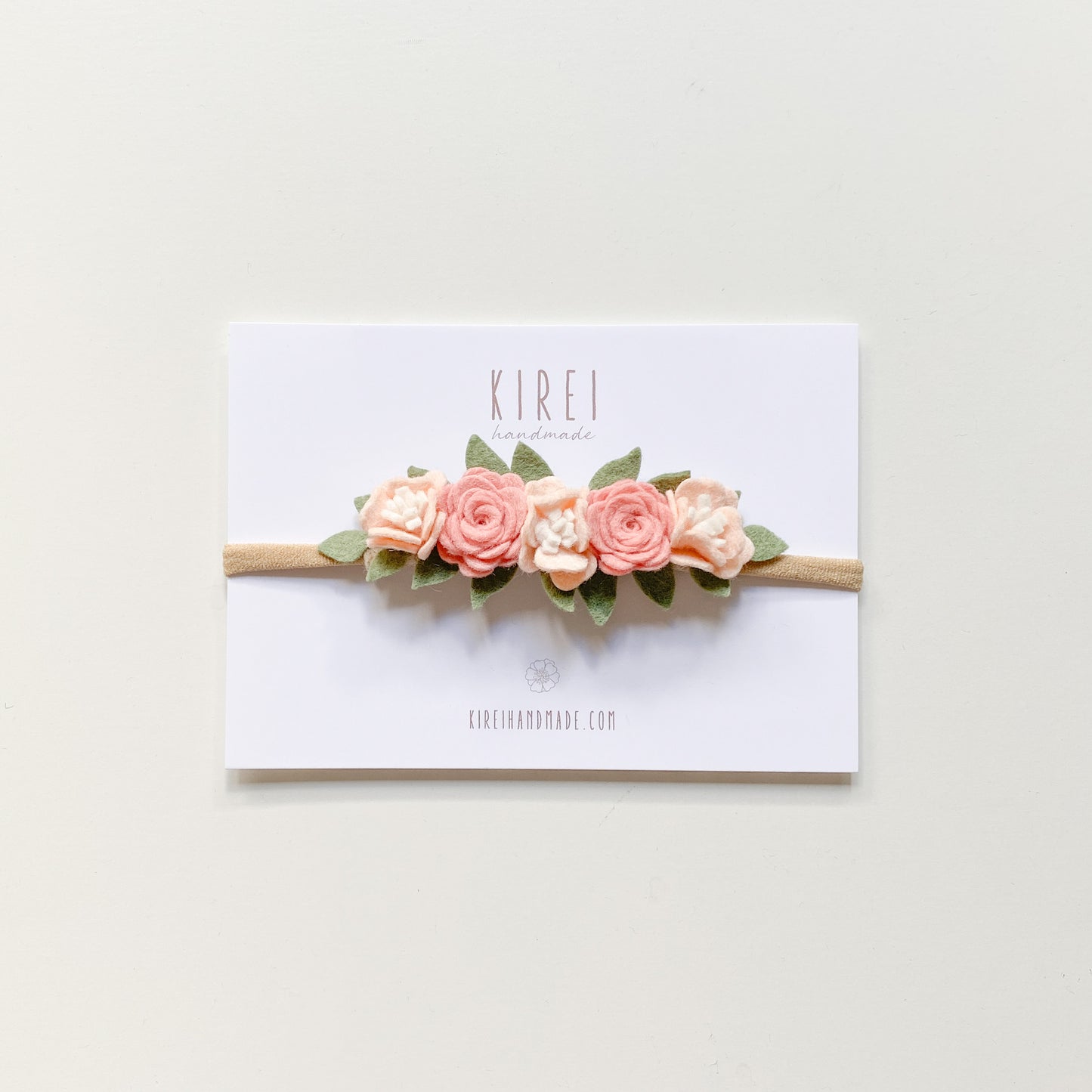 Dainty flower crown (mini) - blush pink
