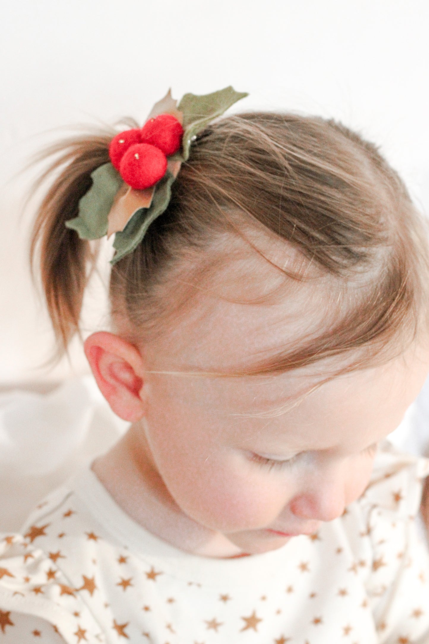 Holly Berry Headband/ Hair Clip - Red *READY TO SHIP*