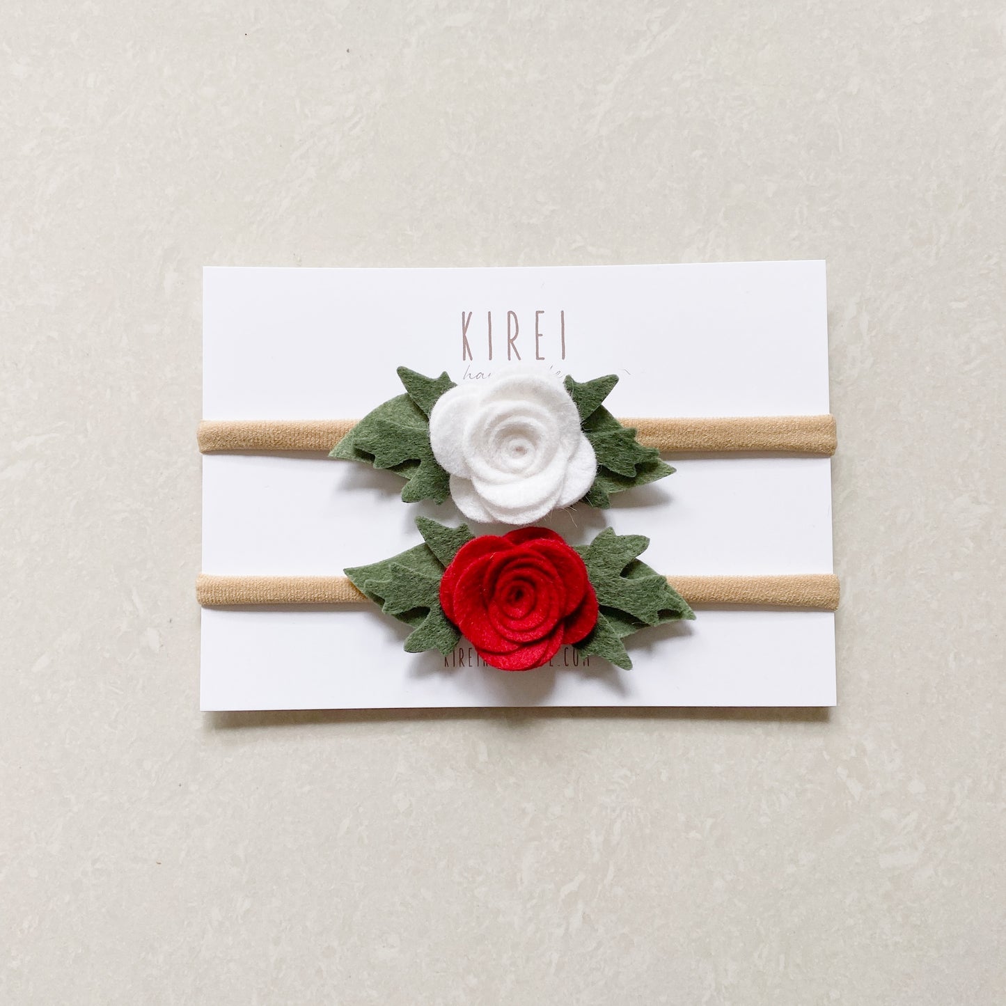 Christmas Baby Rose - Set of 2